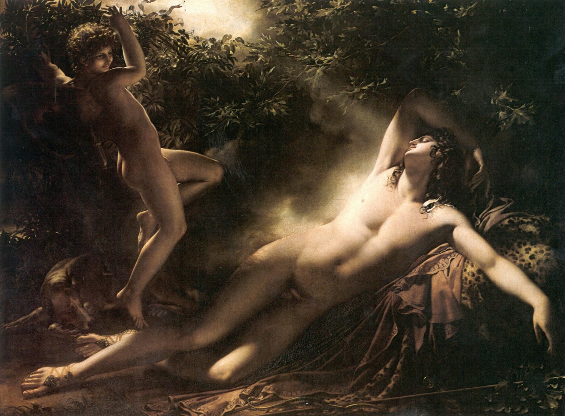 The Sleep of Endymion by Anne-Louis Girodet de Roussy-Trioson
