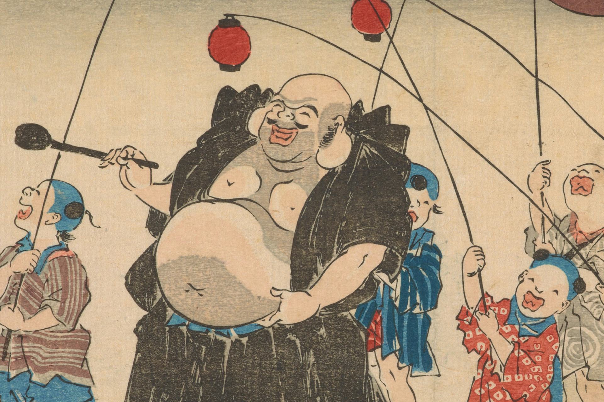 Hotei, Japanese Laughing Buddha (3:2)