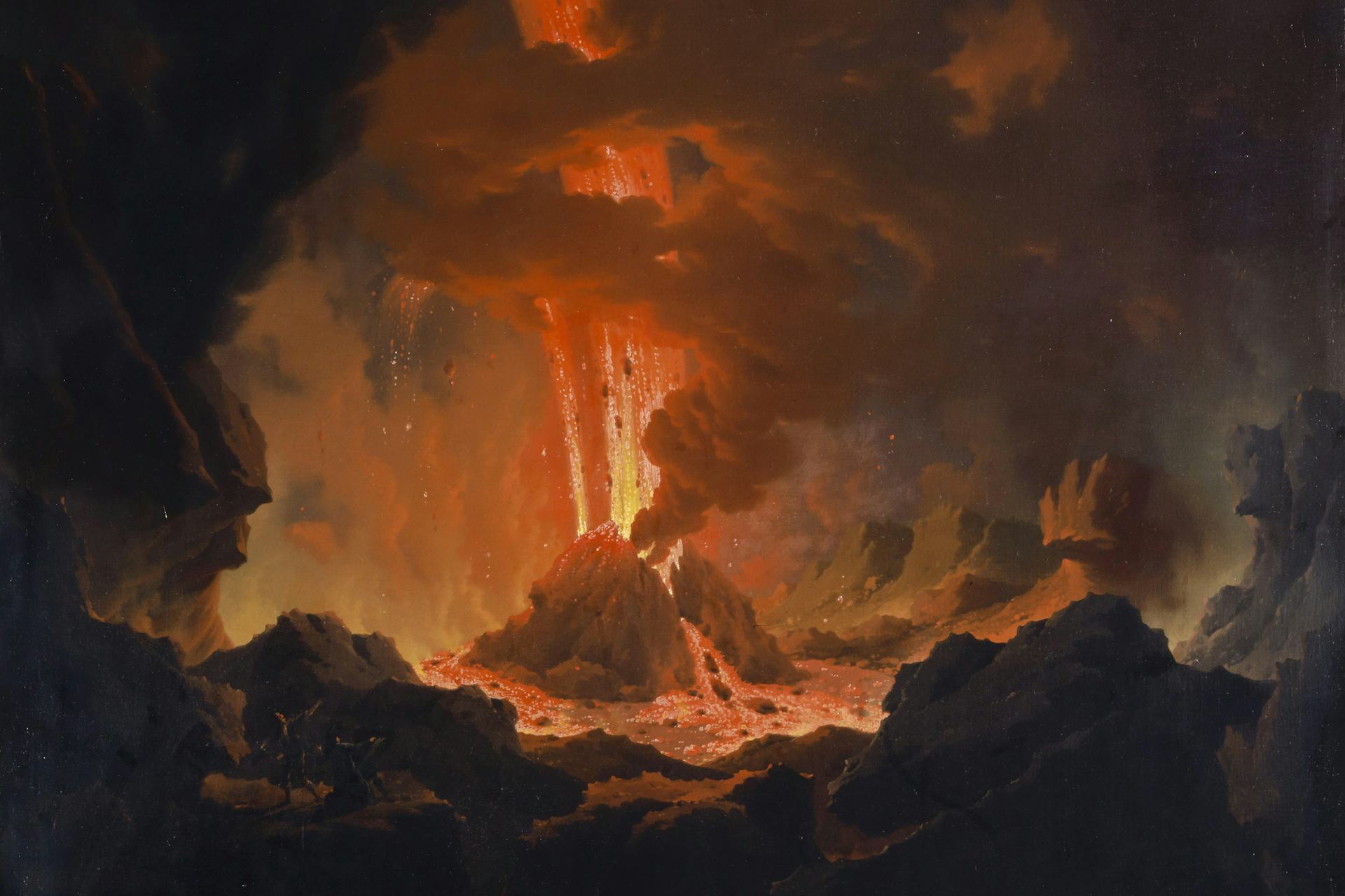 Vesuvius Eruption by Michael Wutky (1796)