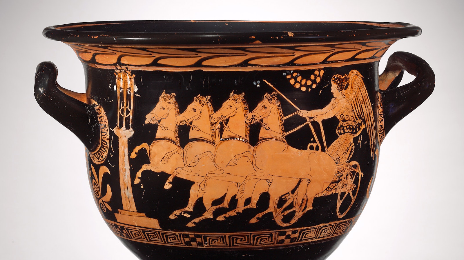 Terracotta Bell Krater Bowl Nike 5th Century BCE The Met