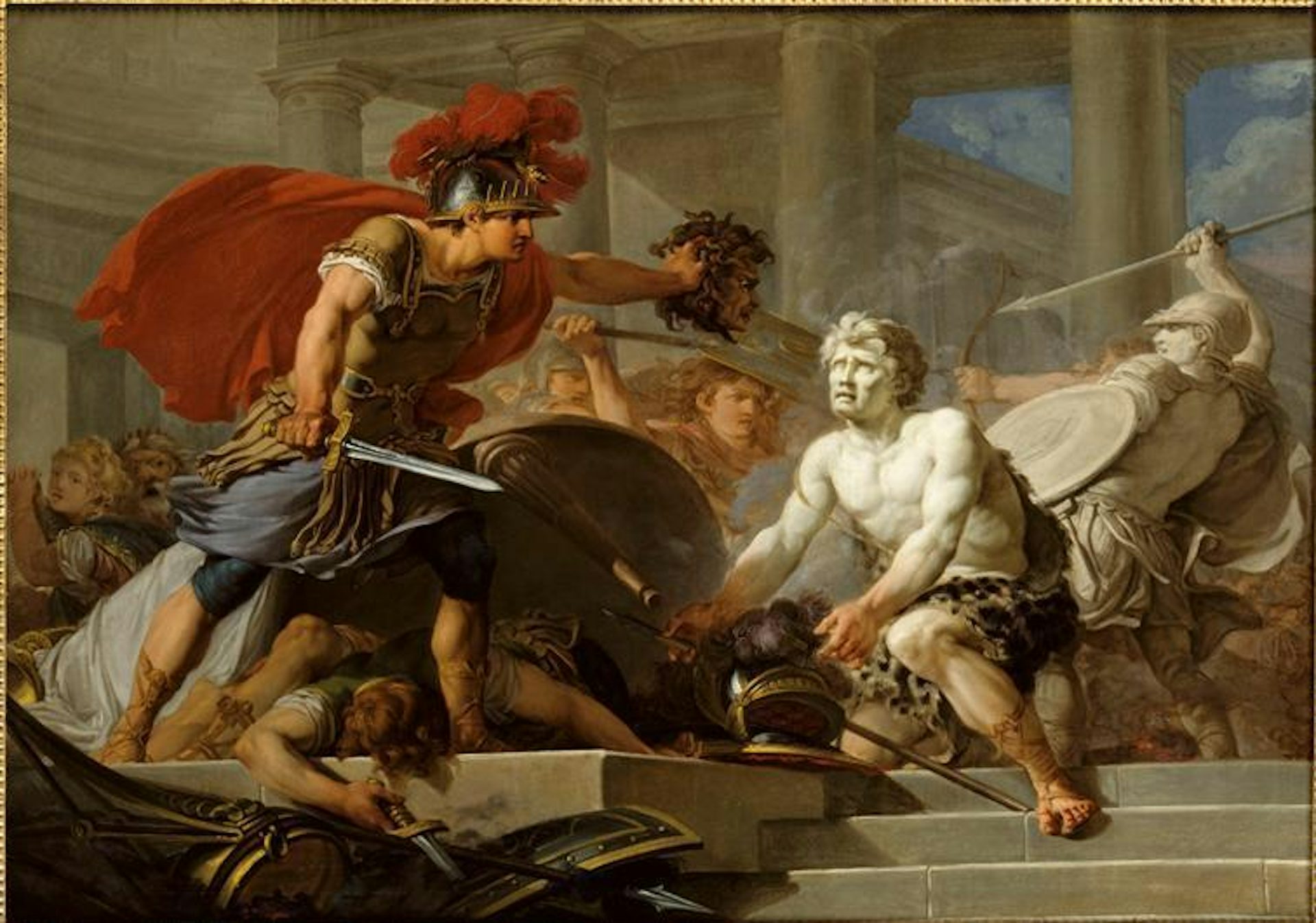The Wedding of Perseus Interrupted by Phineus by Hugues Taraval
