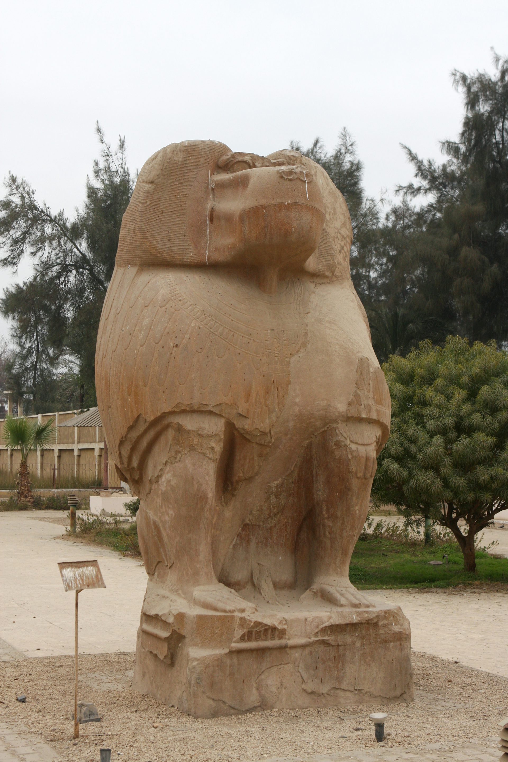 Statue of Thoth as a baboon at El-Ashmunein