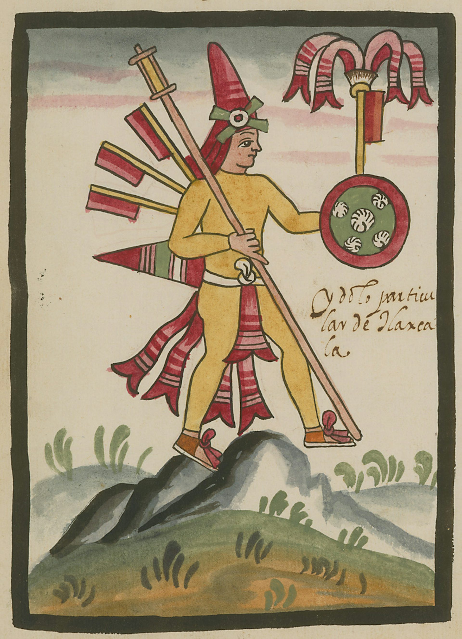 Рисунки ацтеков Бог войны