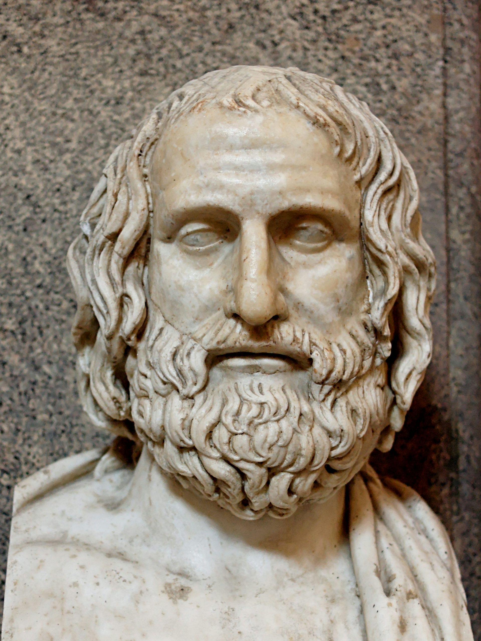 Roman bust of Euripides