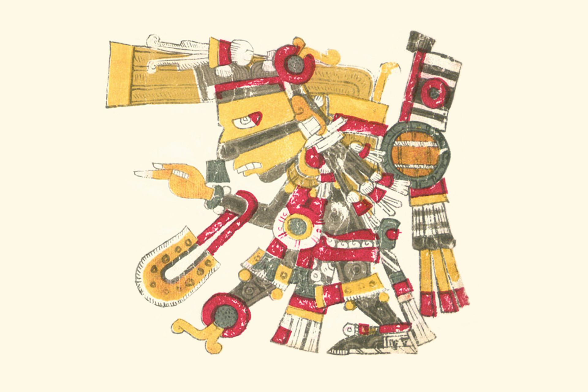 Tezcatlipoca, Aztec Smoking Mirror (3:2)