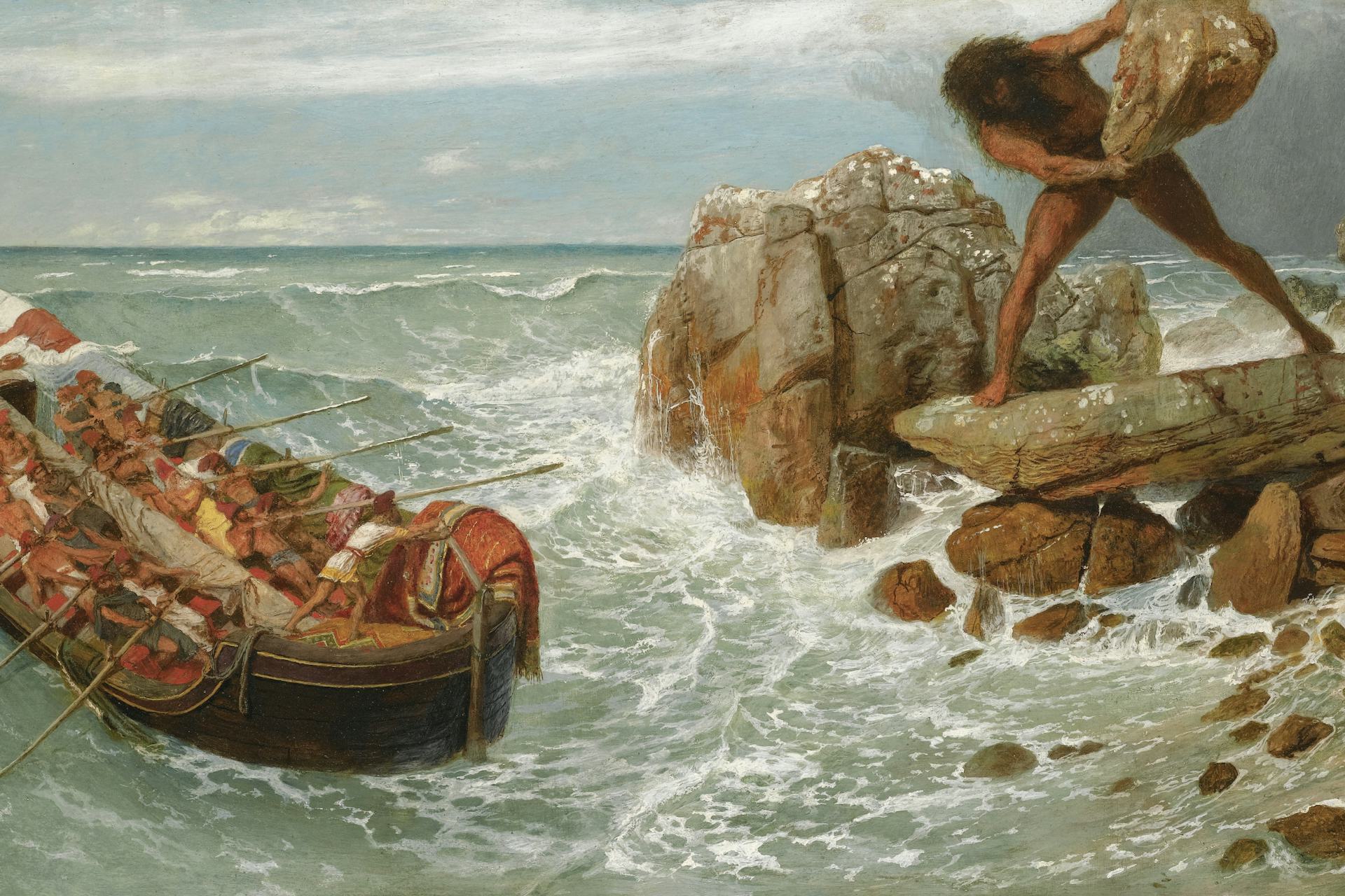 Odysseus and Polyphemus by Arnold Böcklin (1896)