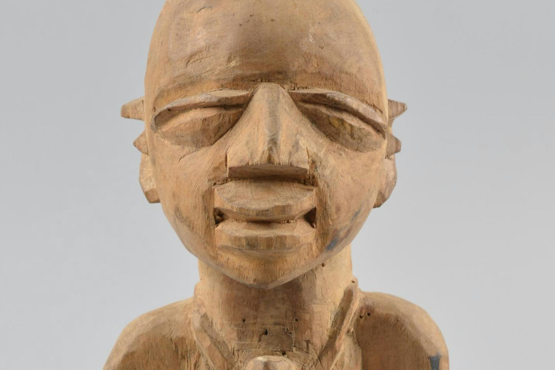 Wooden figure from Osanyin shrine, by Biro (1959).