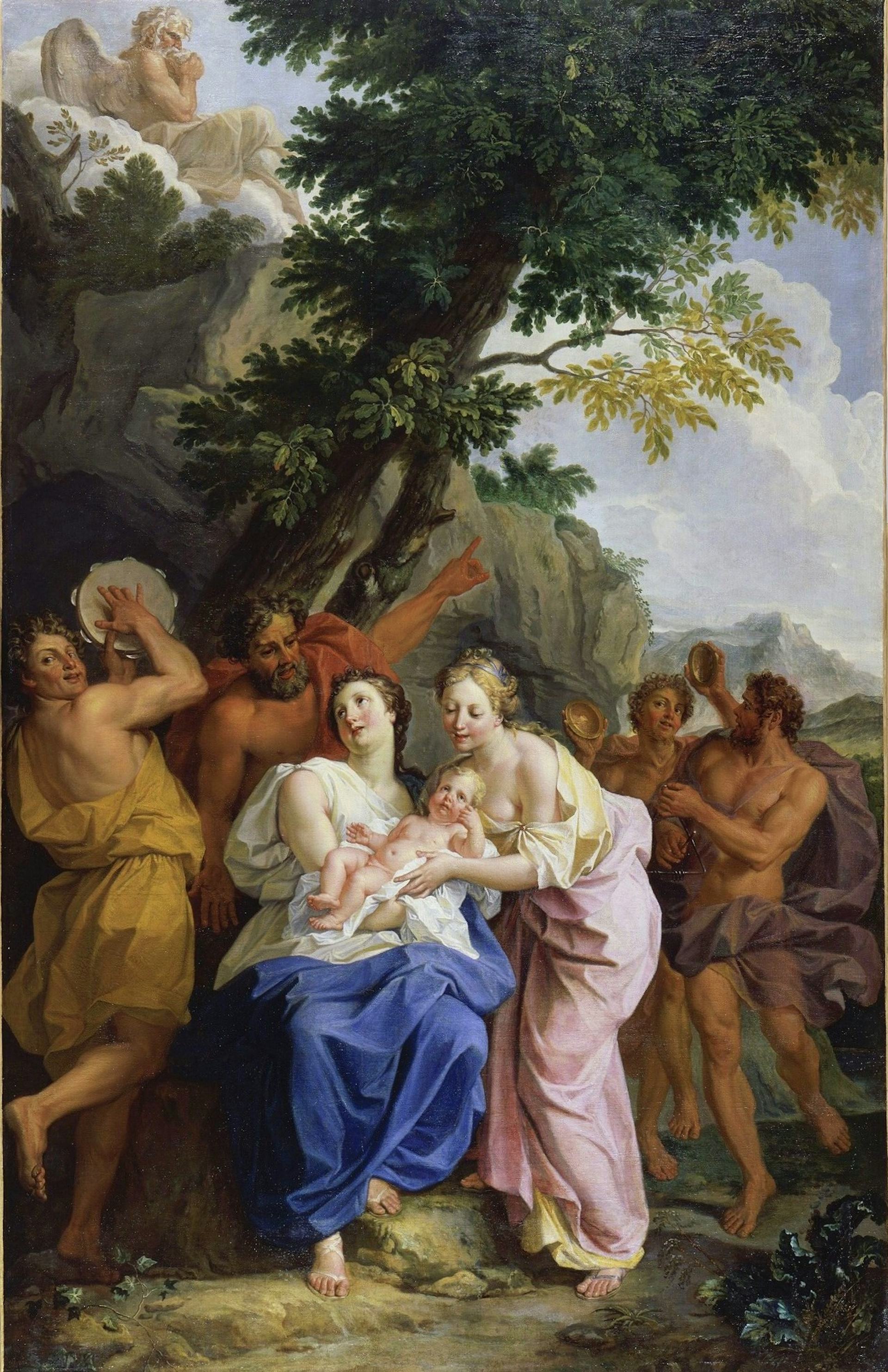 Jupiter Raised by the Corybantes by Noël Coypel
