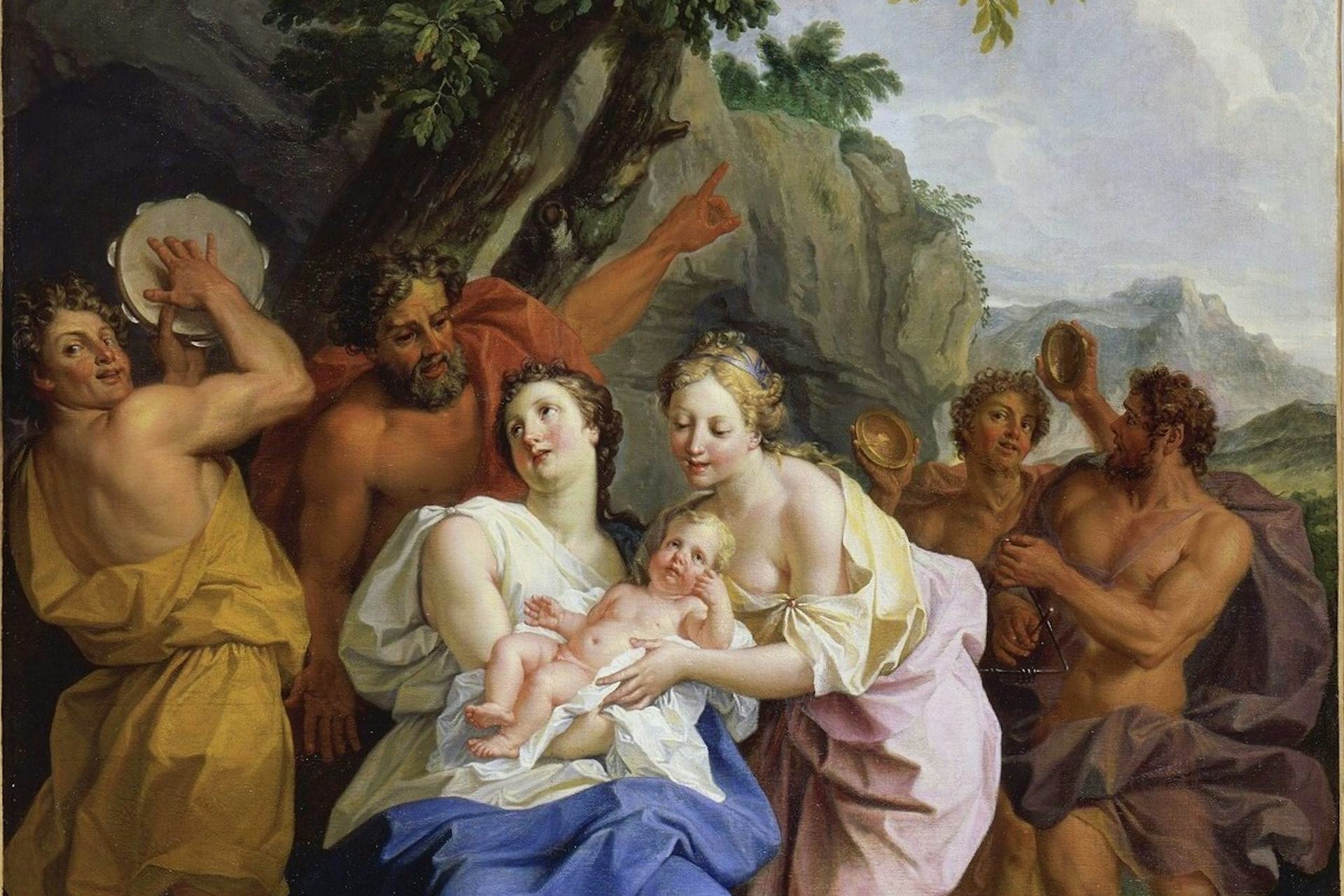 Jupiter Raised by the Corybantes by Noël Coypel