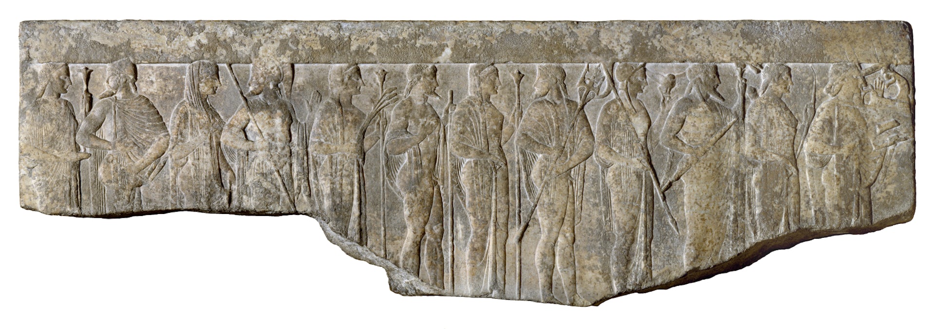 Relief of the procession of the Twelve Gods and Goddesses