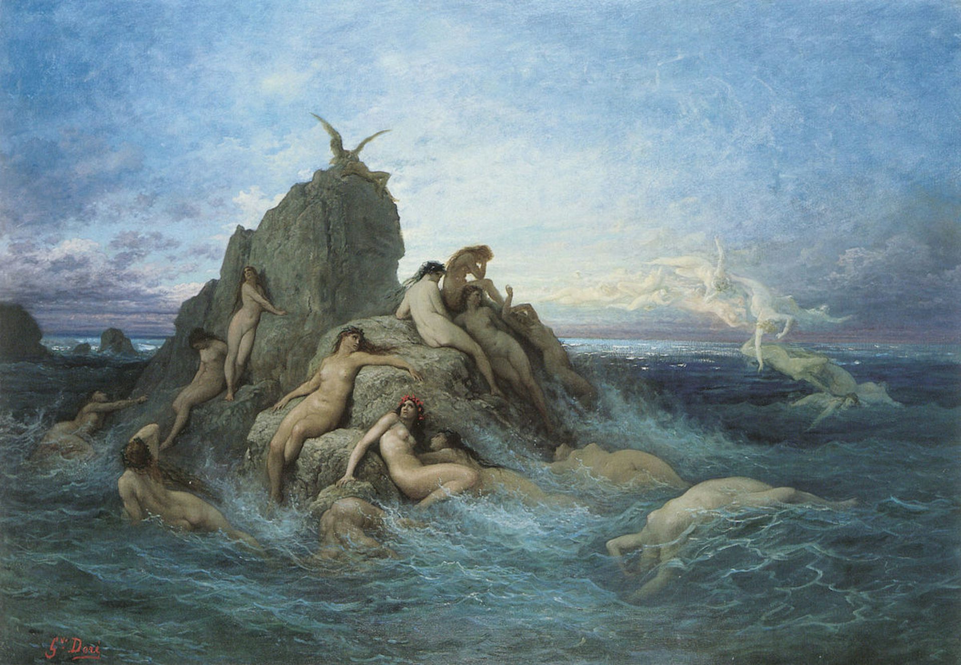 The Oceanids by Gustave Doré (1860–1869).