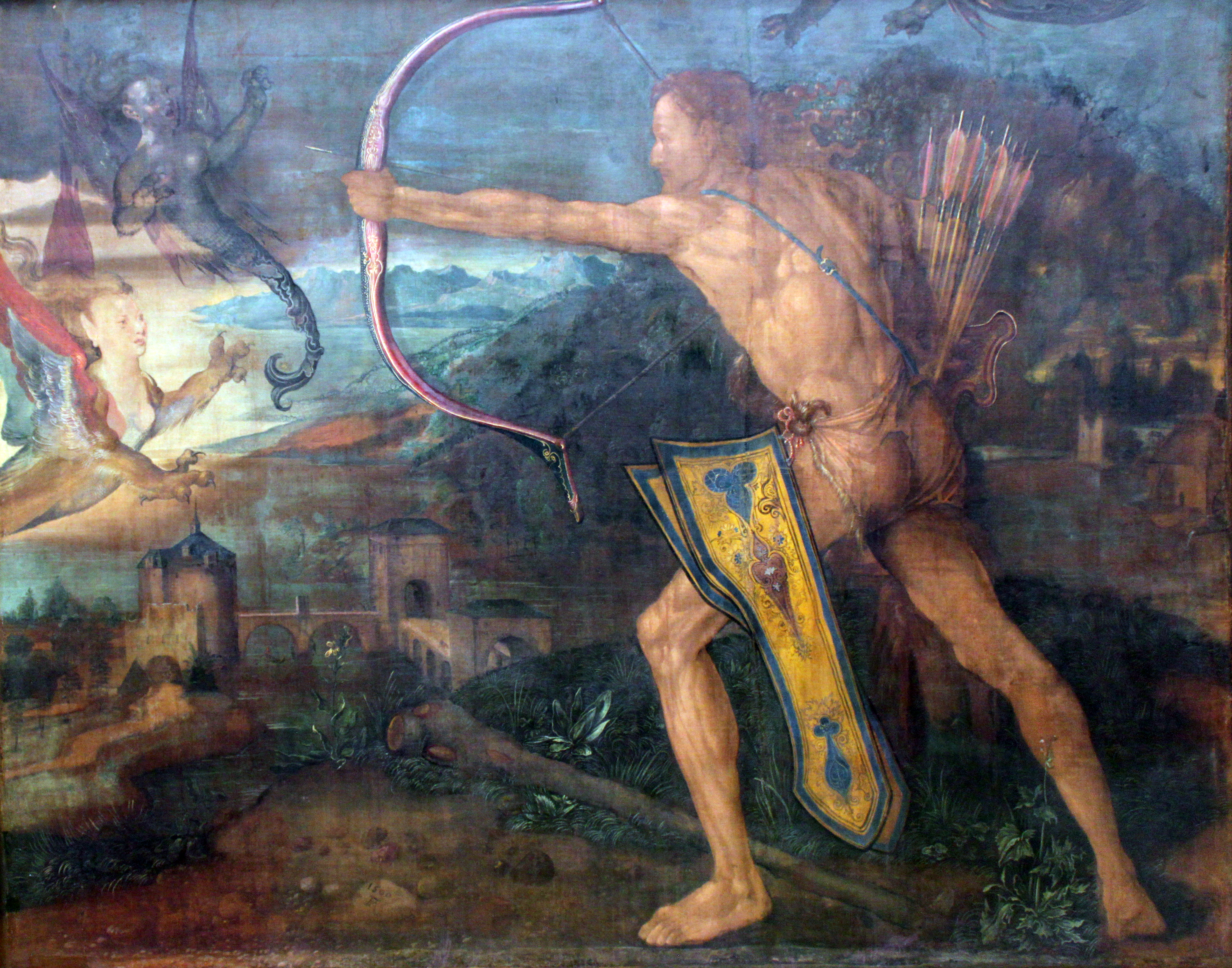Hercules Killing the Stymphalian Birds by Albrecht Dürer