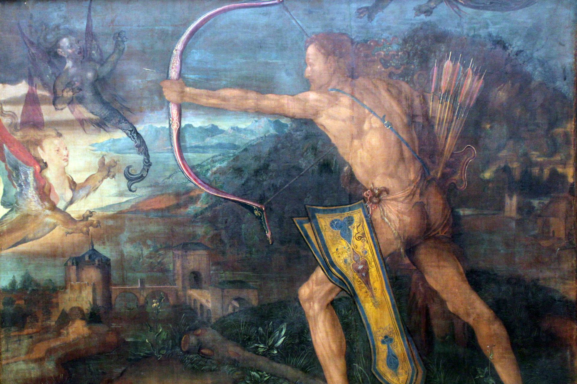 Hercules Killing the Stymphalian Birds by Albrecht Dürer