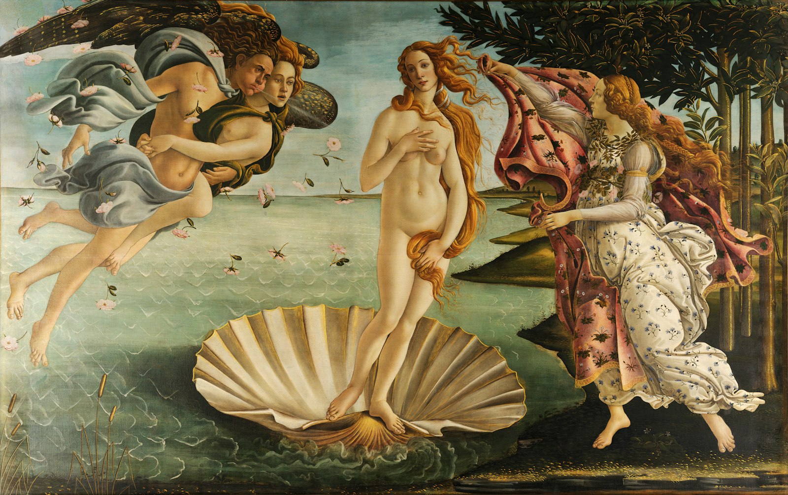 Birth of Venus Sandro Botticelli 1485 Uffizi Gallery Florence