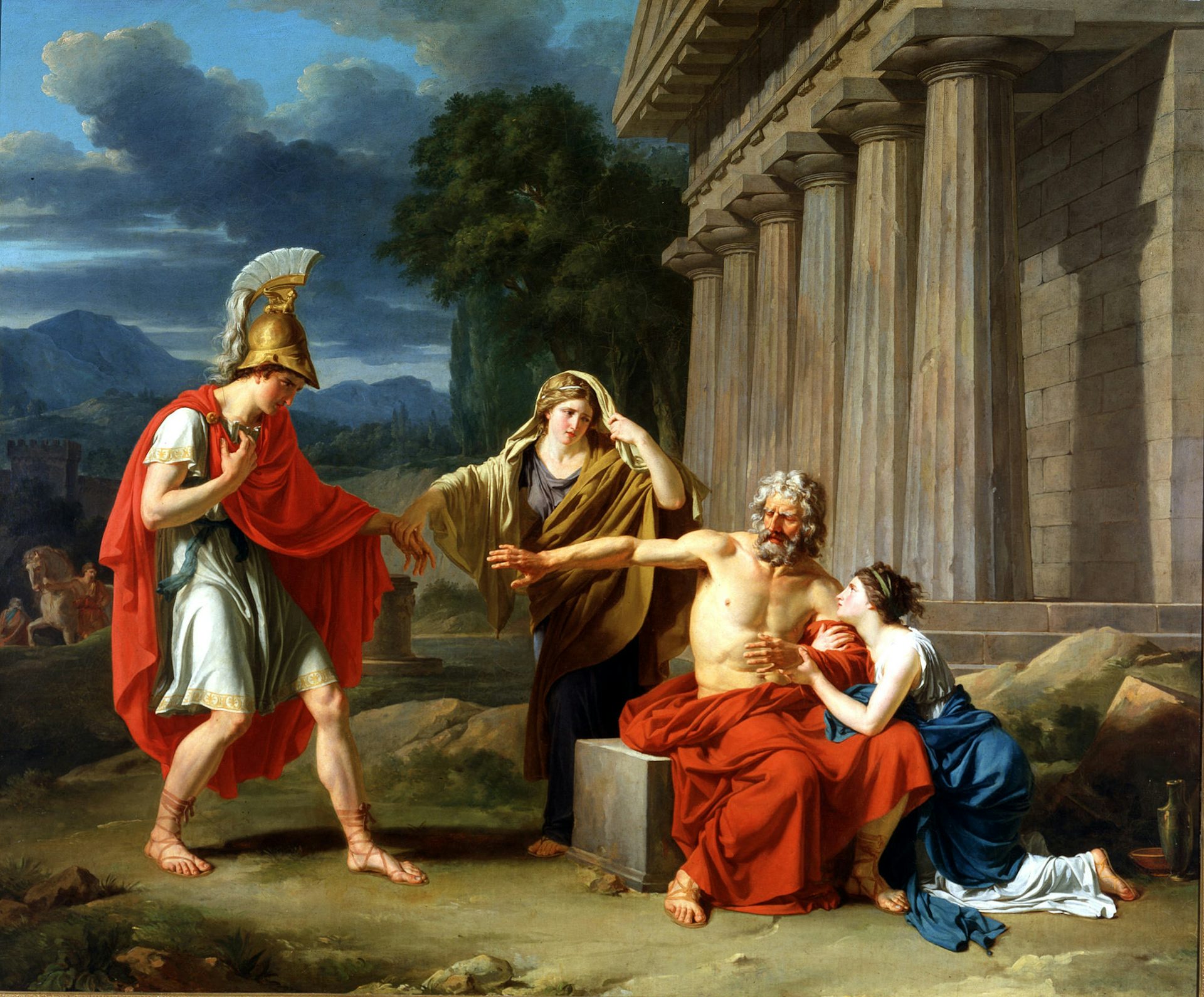 Oedipus at Colonus by Jean-Antoine-Théodore Giroust