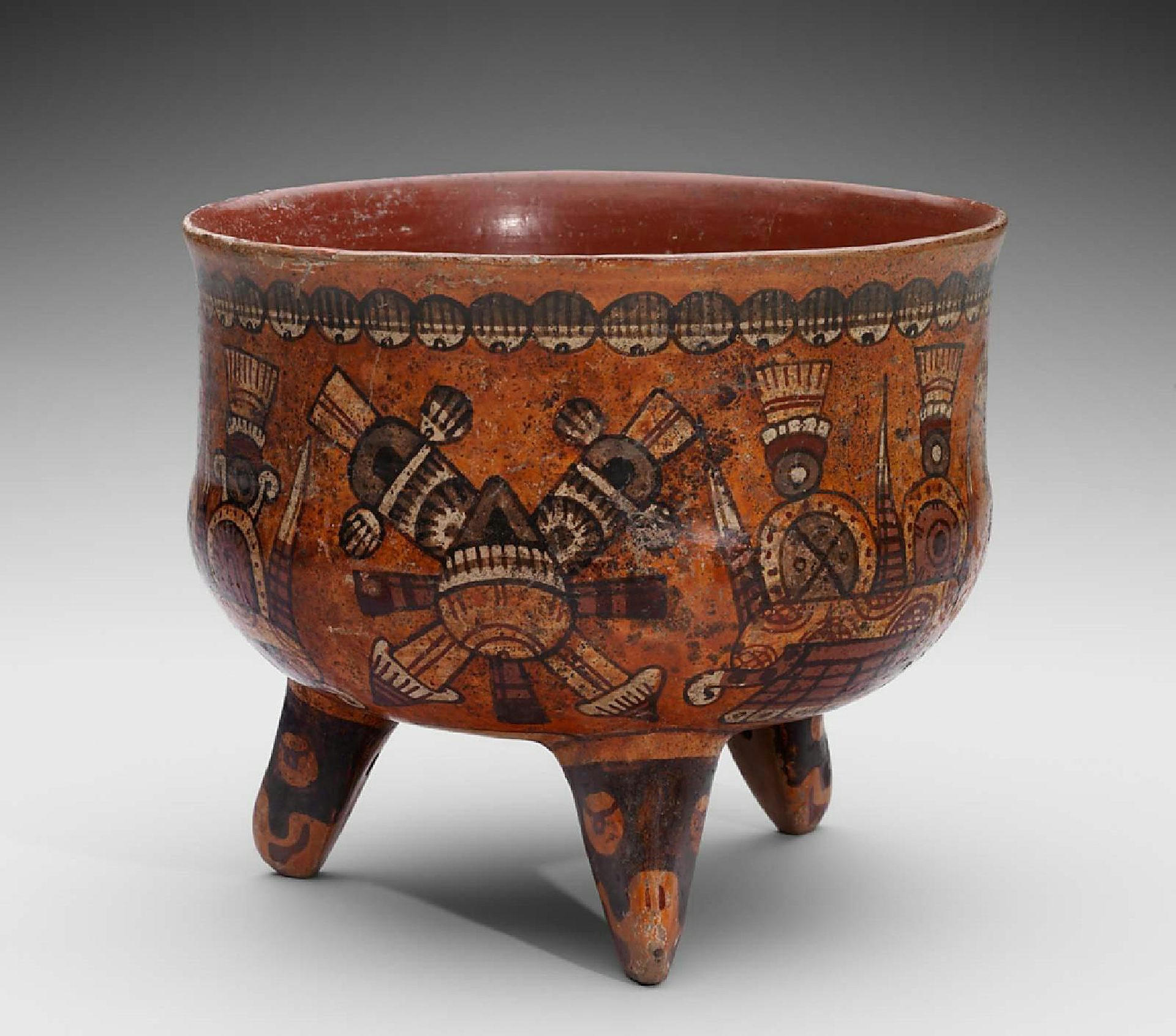 Eastern Nahua Pottery Ceremonial Drinking Vessel MFA Boston