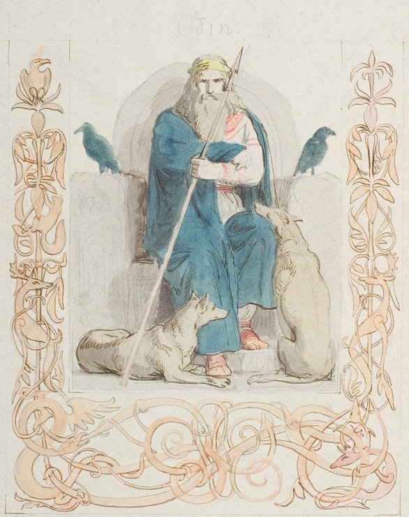 Odin by Lorenz Frølich (1844)