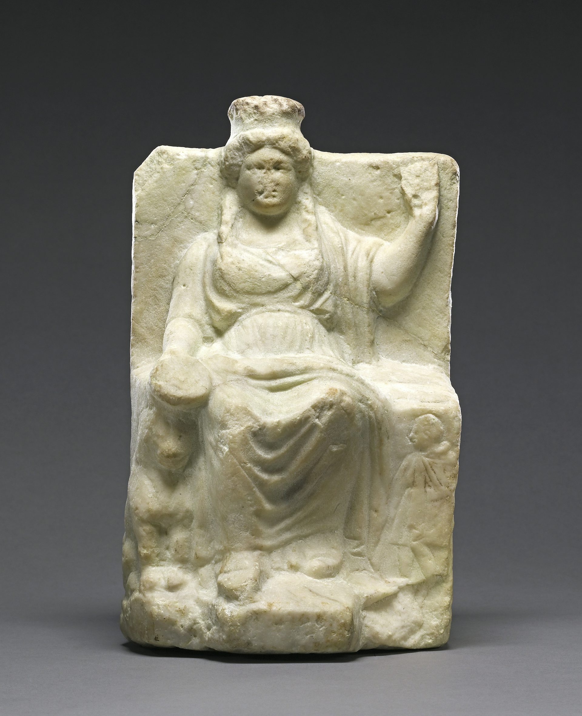 Statuette of seated Cybele, Greek, The Getty Museum