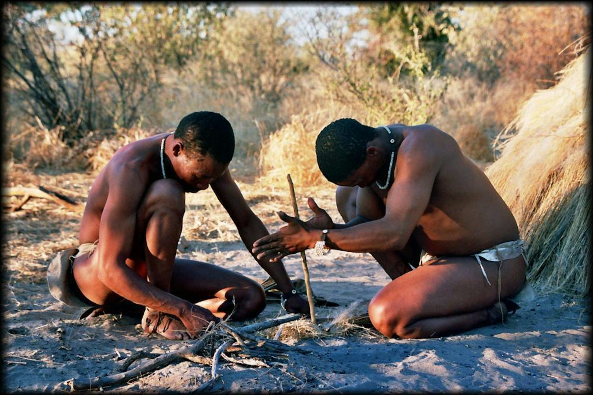 Bushmen in Deception Valley, by Ian Sewell, (2005).