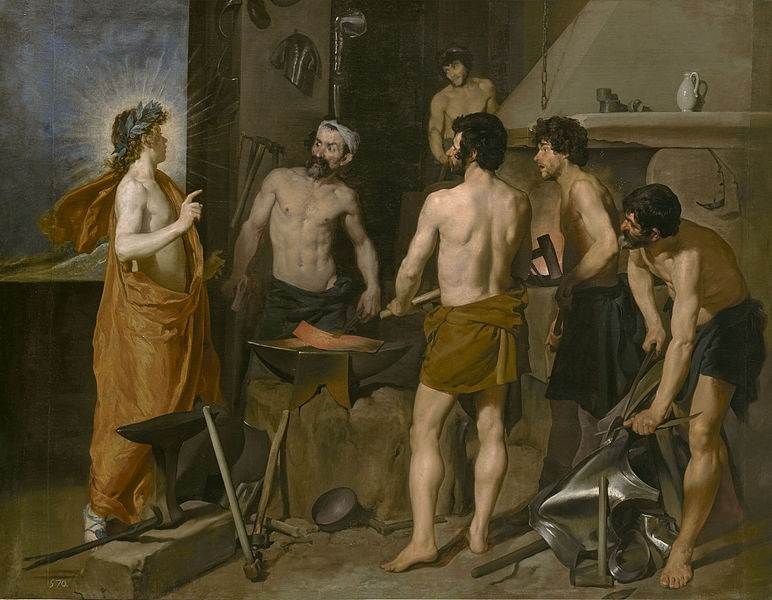 Apollo in the Forge of Vulcan 1630 Diego Velasquez Museo Del Prado