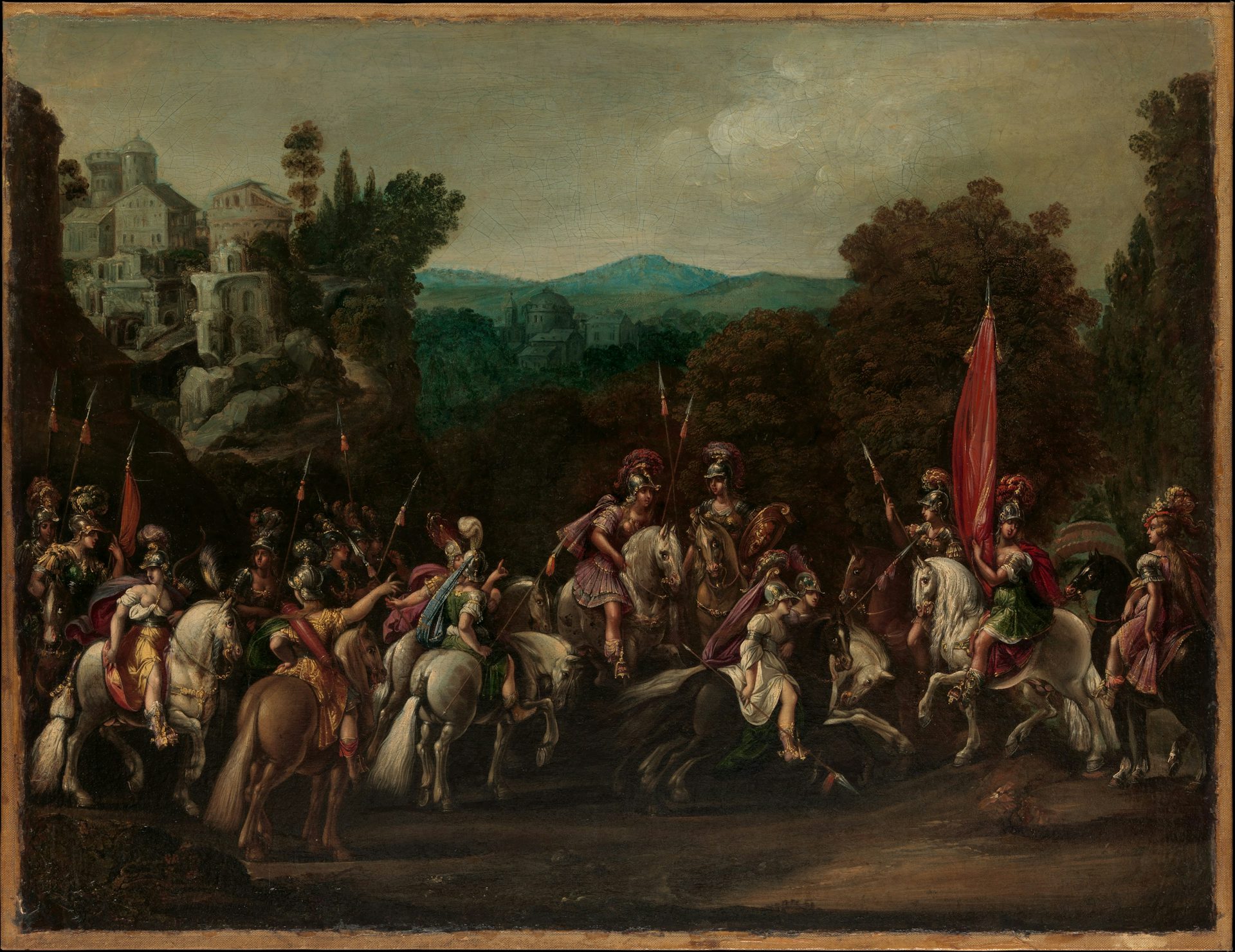 Departure of the Amazons by Claude Déruet