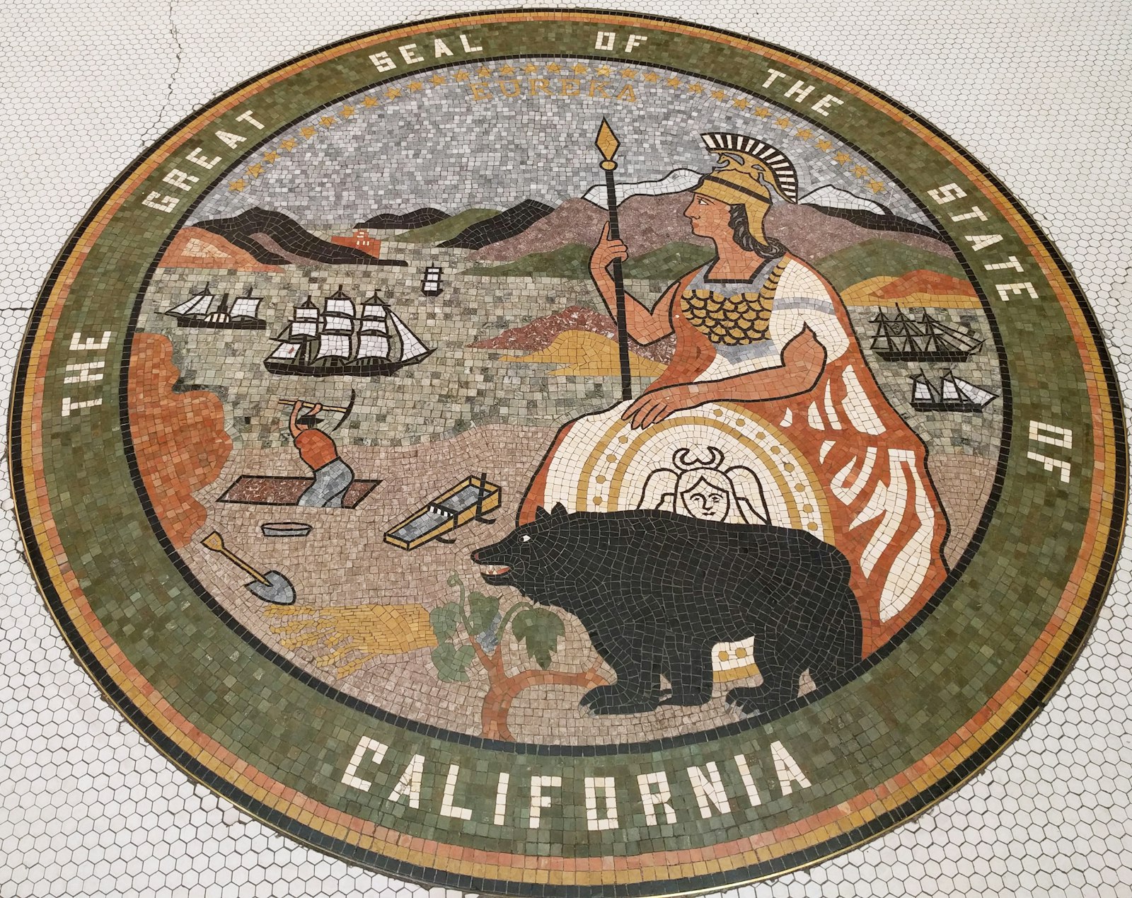 Athena on the California state seal