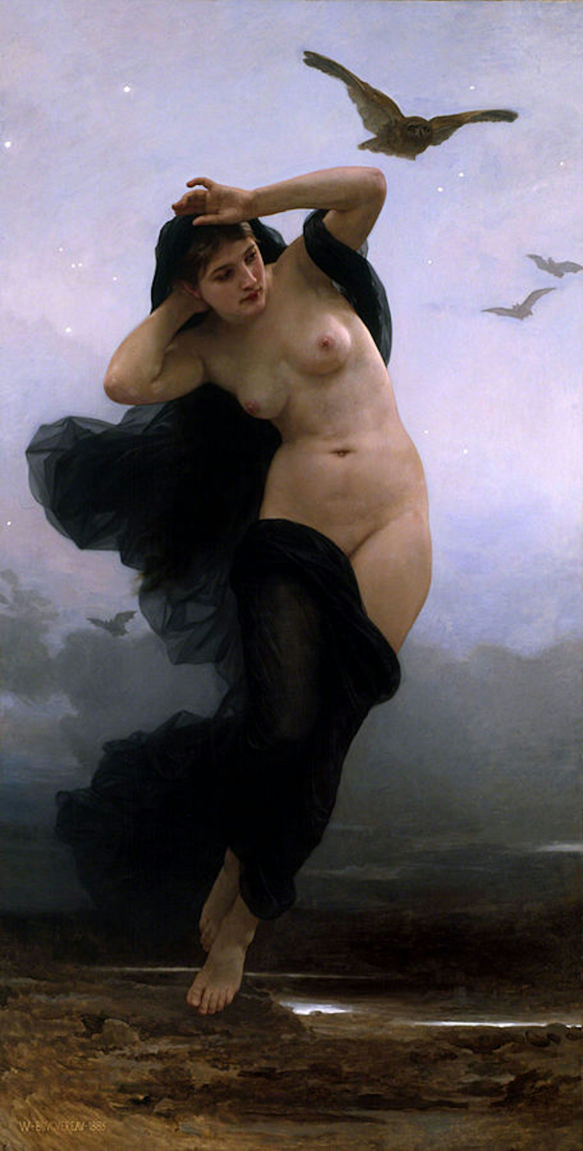 William-Adolphe Bouguereau (1825-1905) - La Nuit (1883)