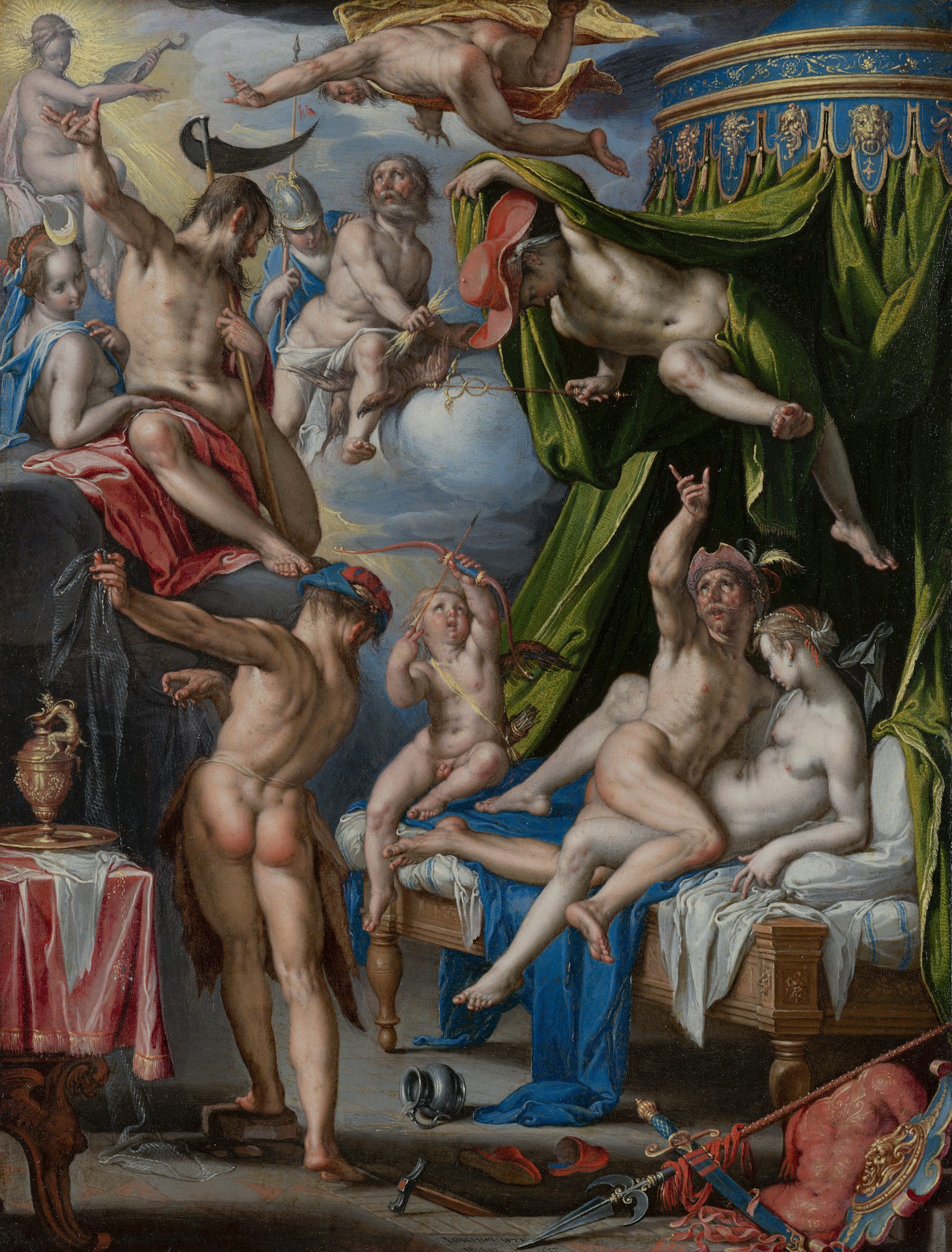 Mars and Venus Surprised by Vulcan Joachim Wtewael 1601