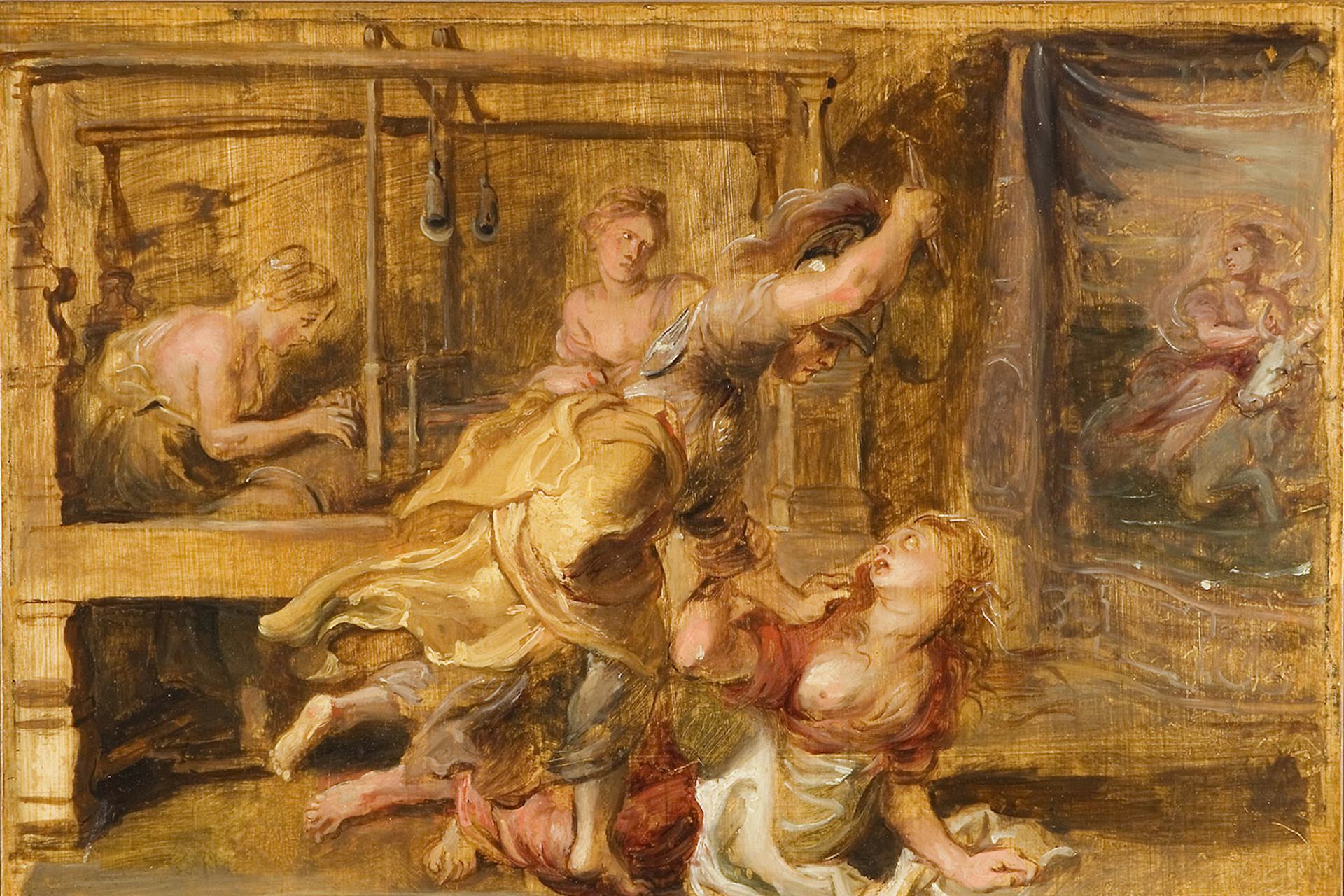 Pallas and Arachne by Peter Paul Rubens