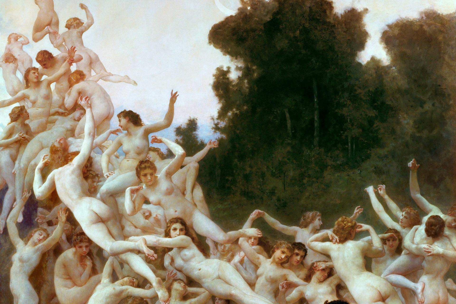 Les Oréades by William-Adolphe Bouguereau