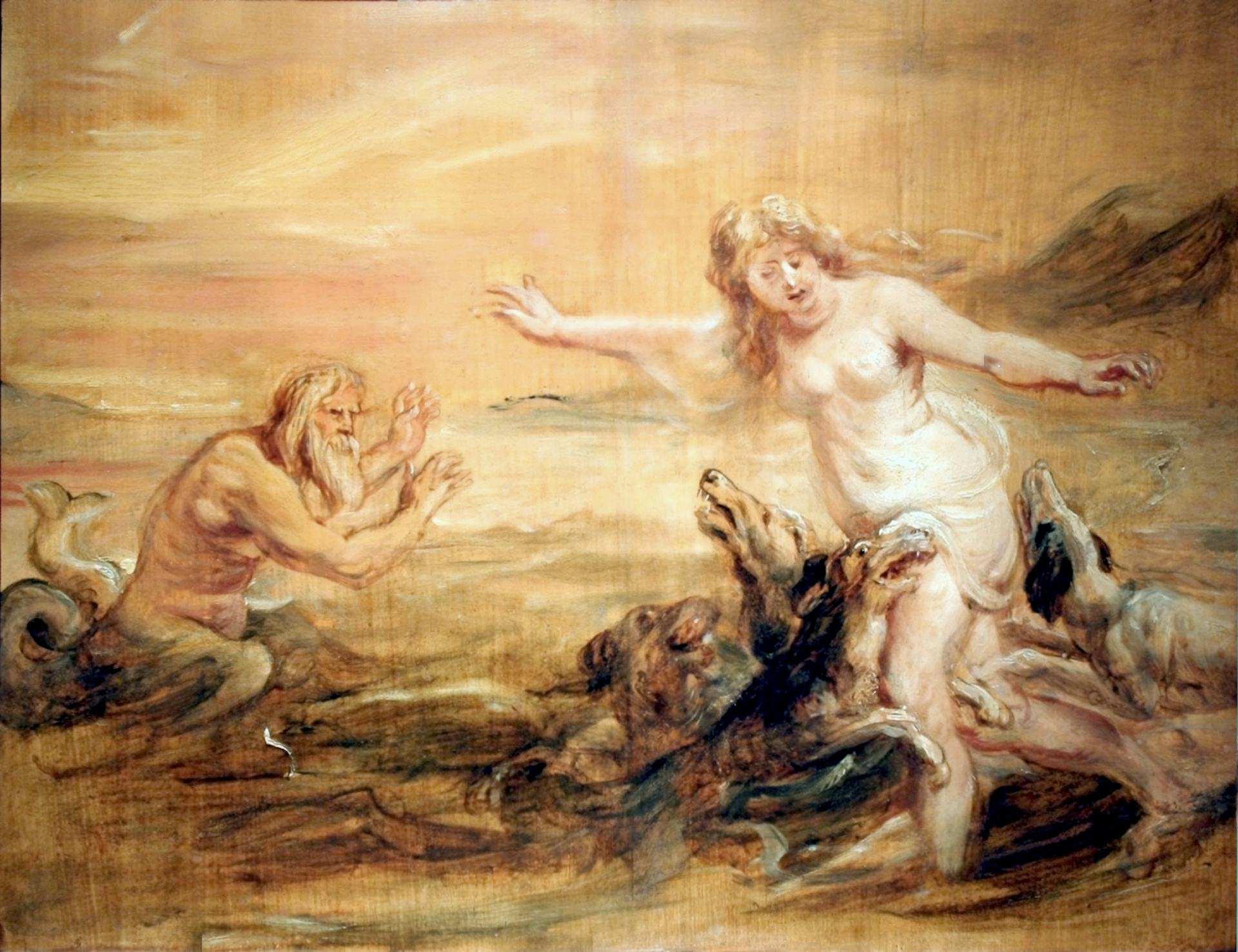 Scylla and Glaucus by Peter Paul Rubens (ca. 1636)