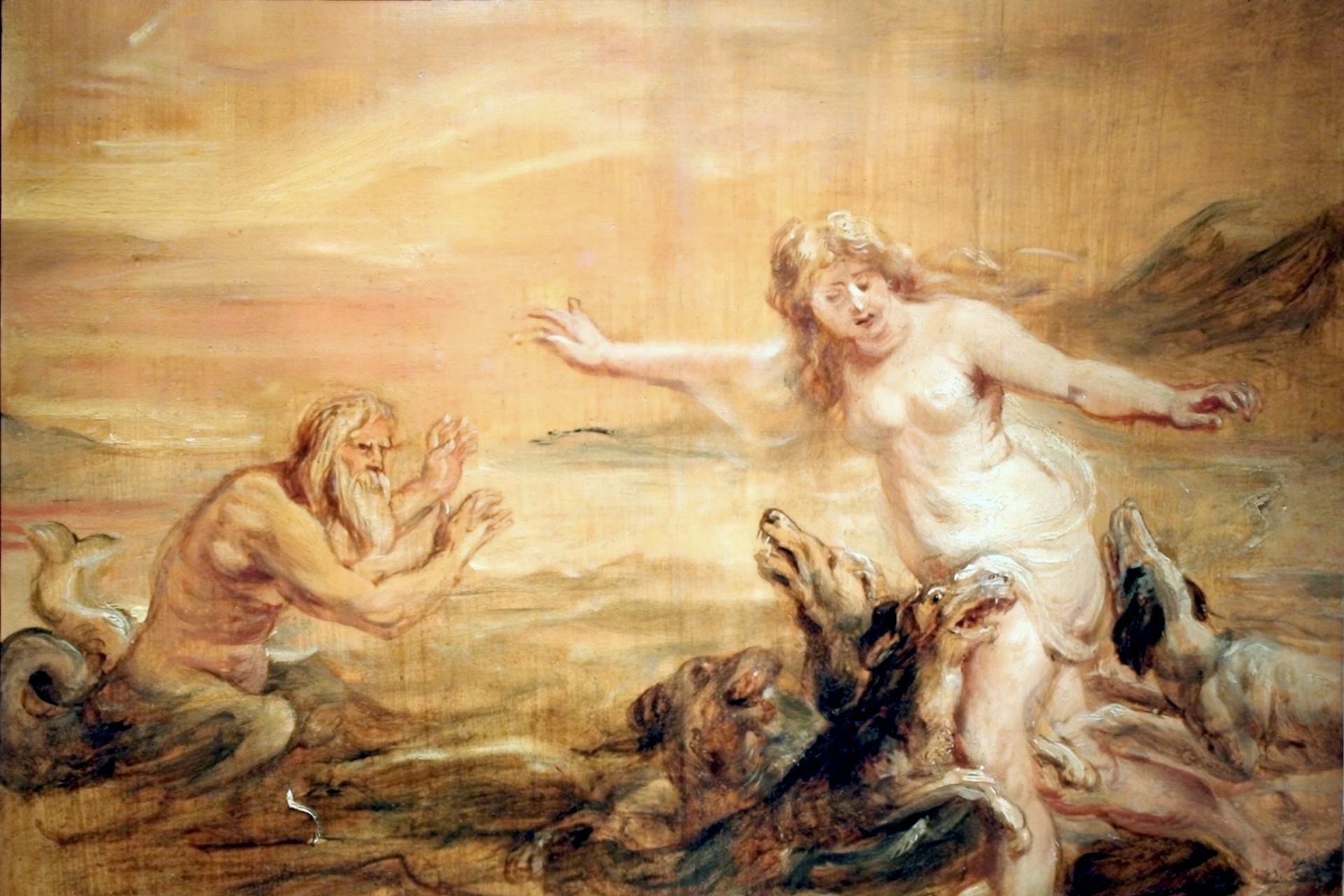 Scylla and Glaucus by Peter Paul Rubens (ca. 1636)