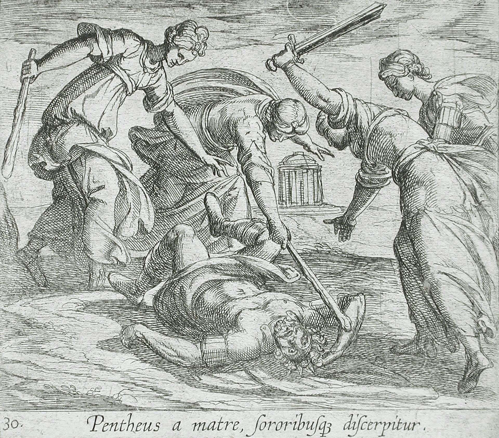 The Death of Pentheus by Antonio Tempesta and Wilhelm Janson