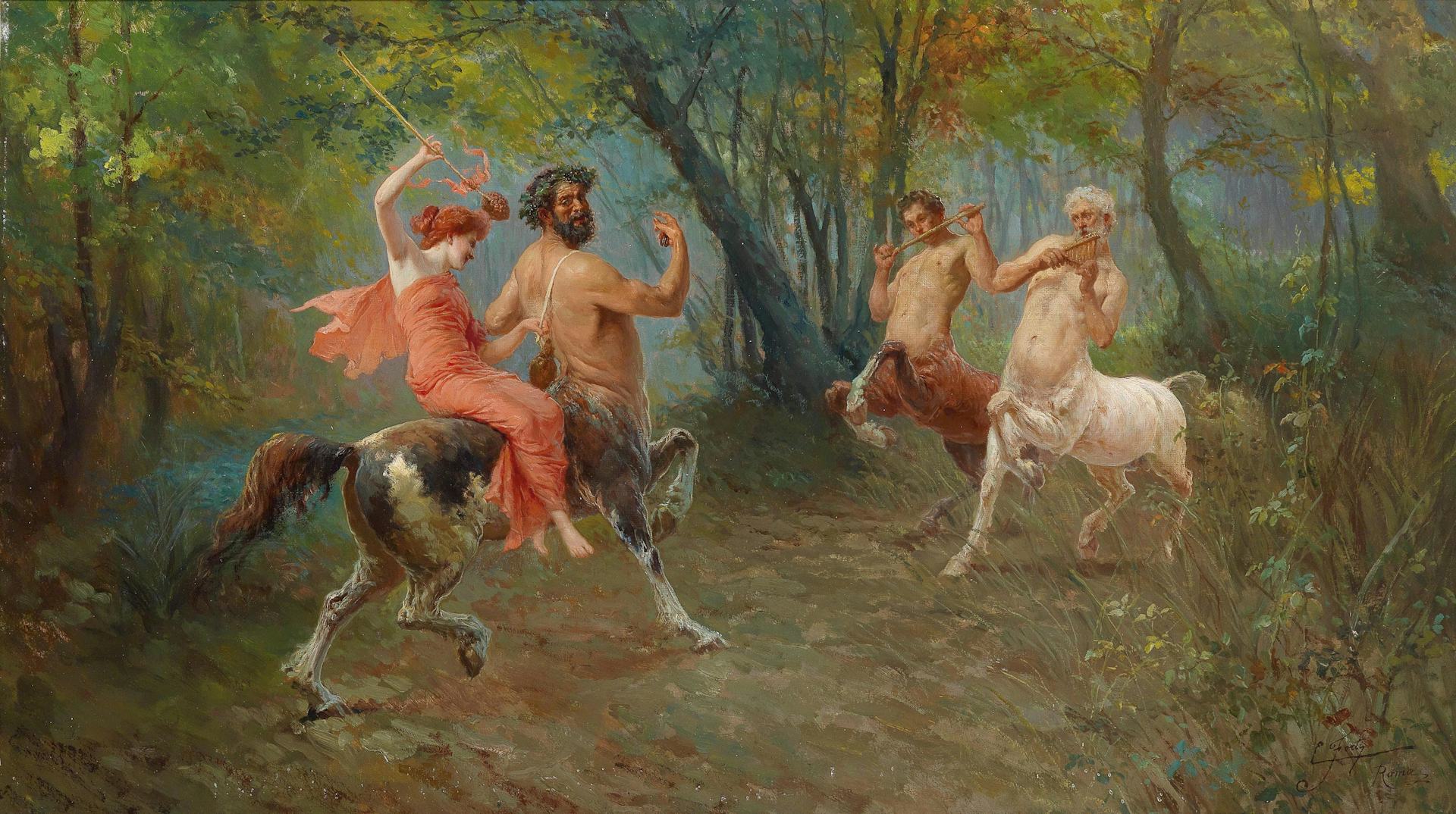 Festival of Centaurs by Ettore Forti (ca. 1880–1920)