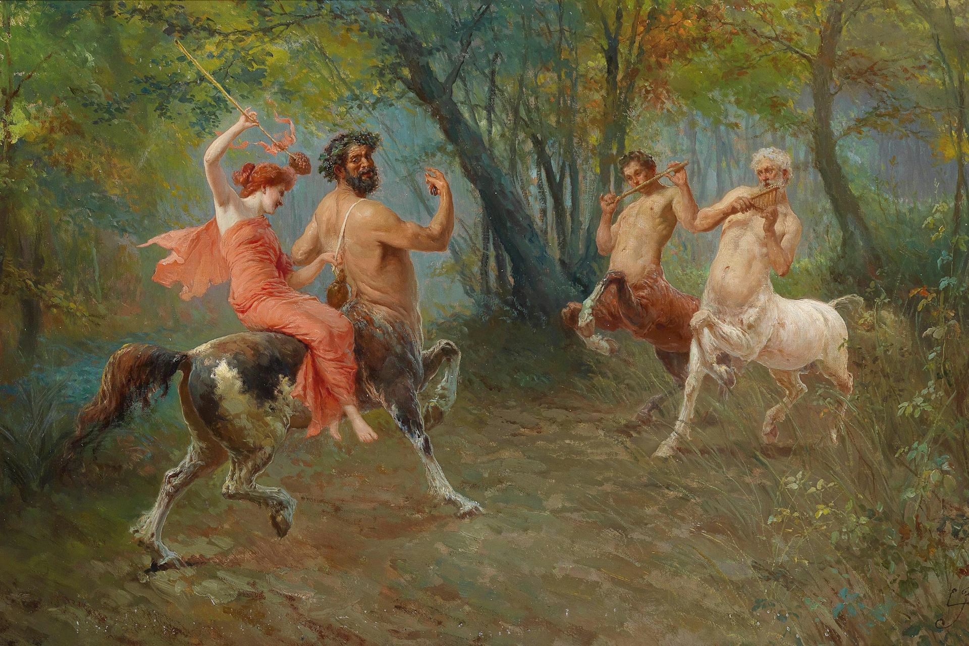 Festival of Centaurs by Ettore Forti (ca. 1880–1920)