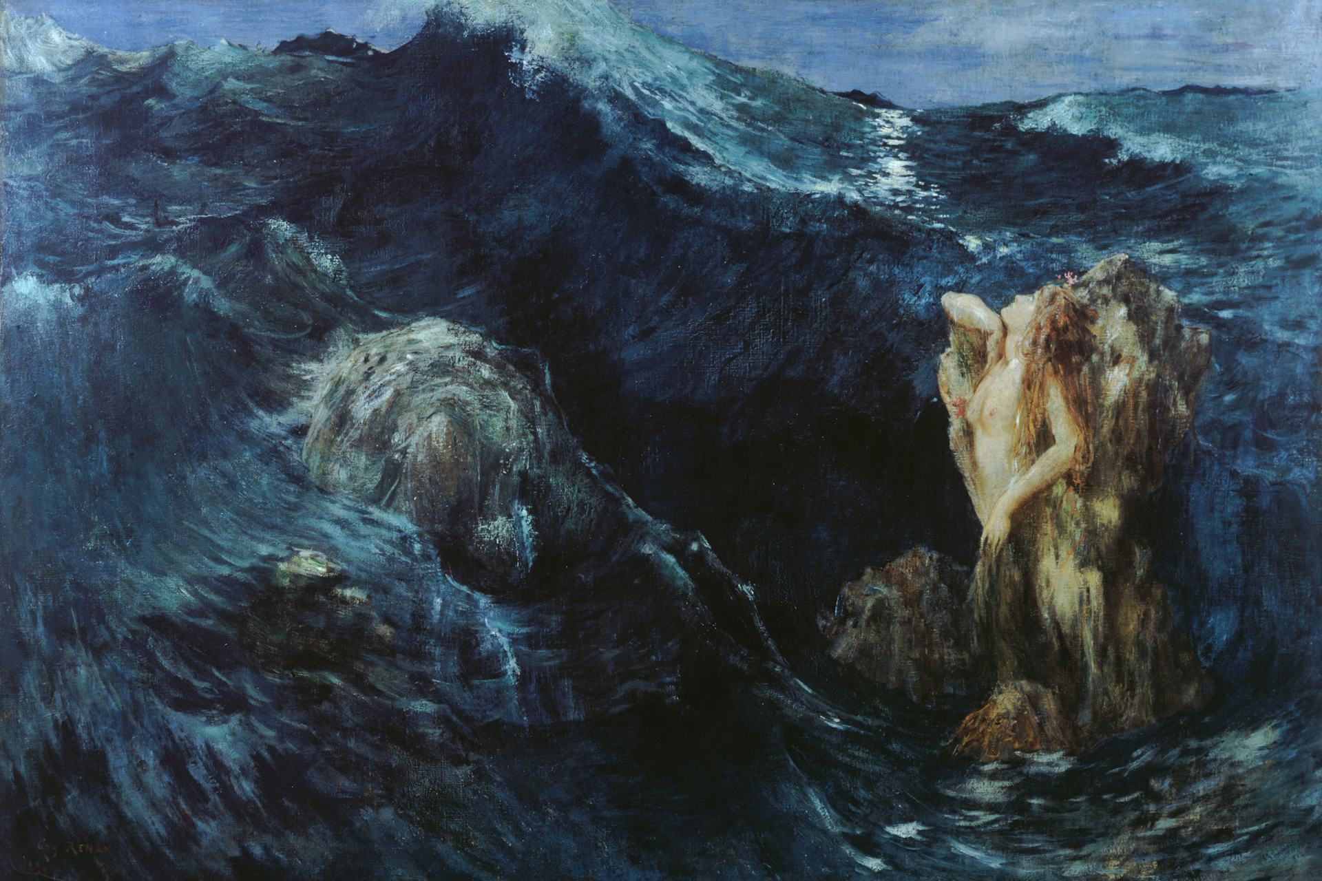Charybdis and Scylla by Ary Ernest Renan (1894)