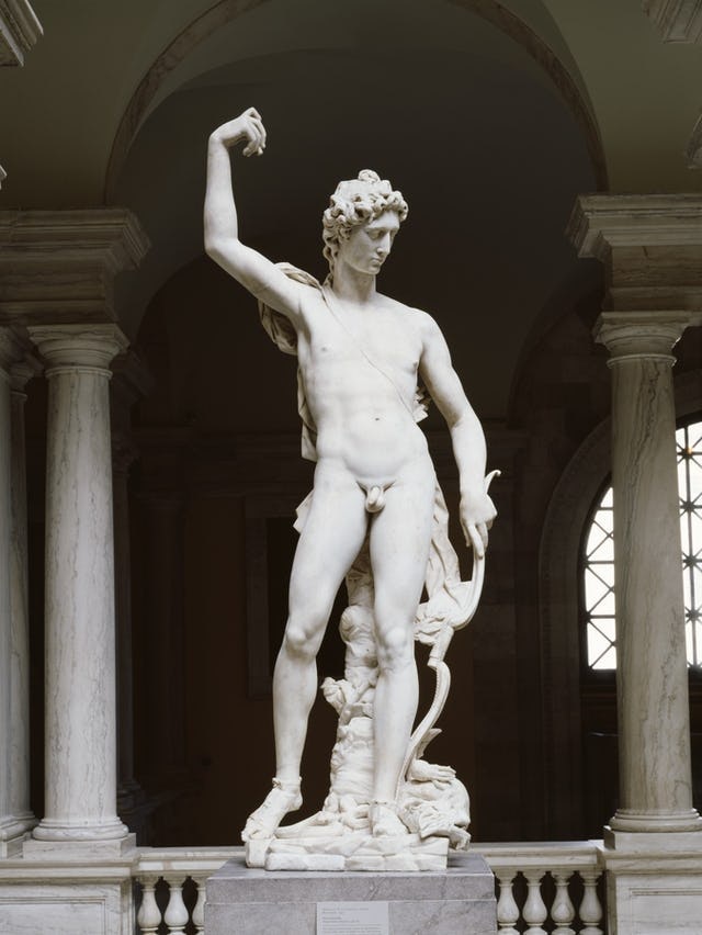 Apollo victorious over the Python by Pietro Francavilla