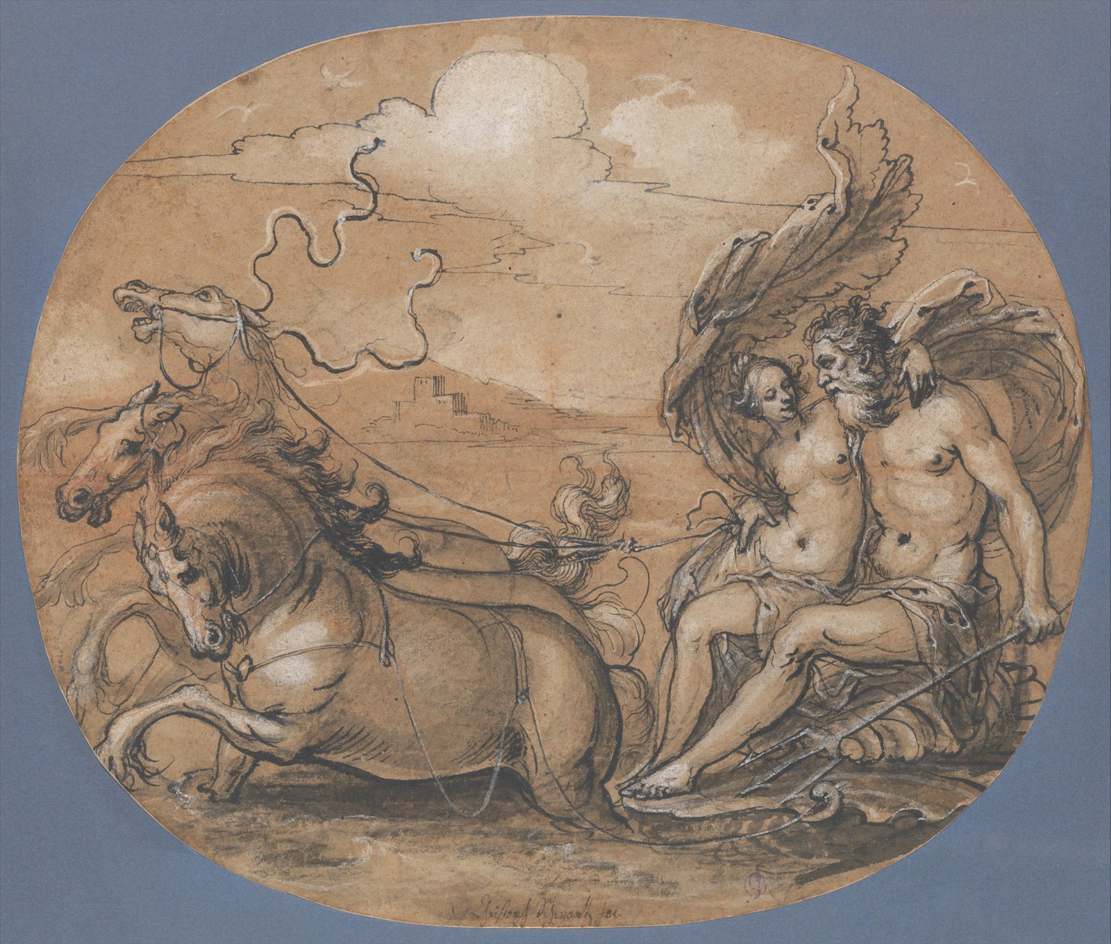 Neptune and Salacia or Amphitrite German Drawing 1600s The Met