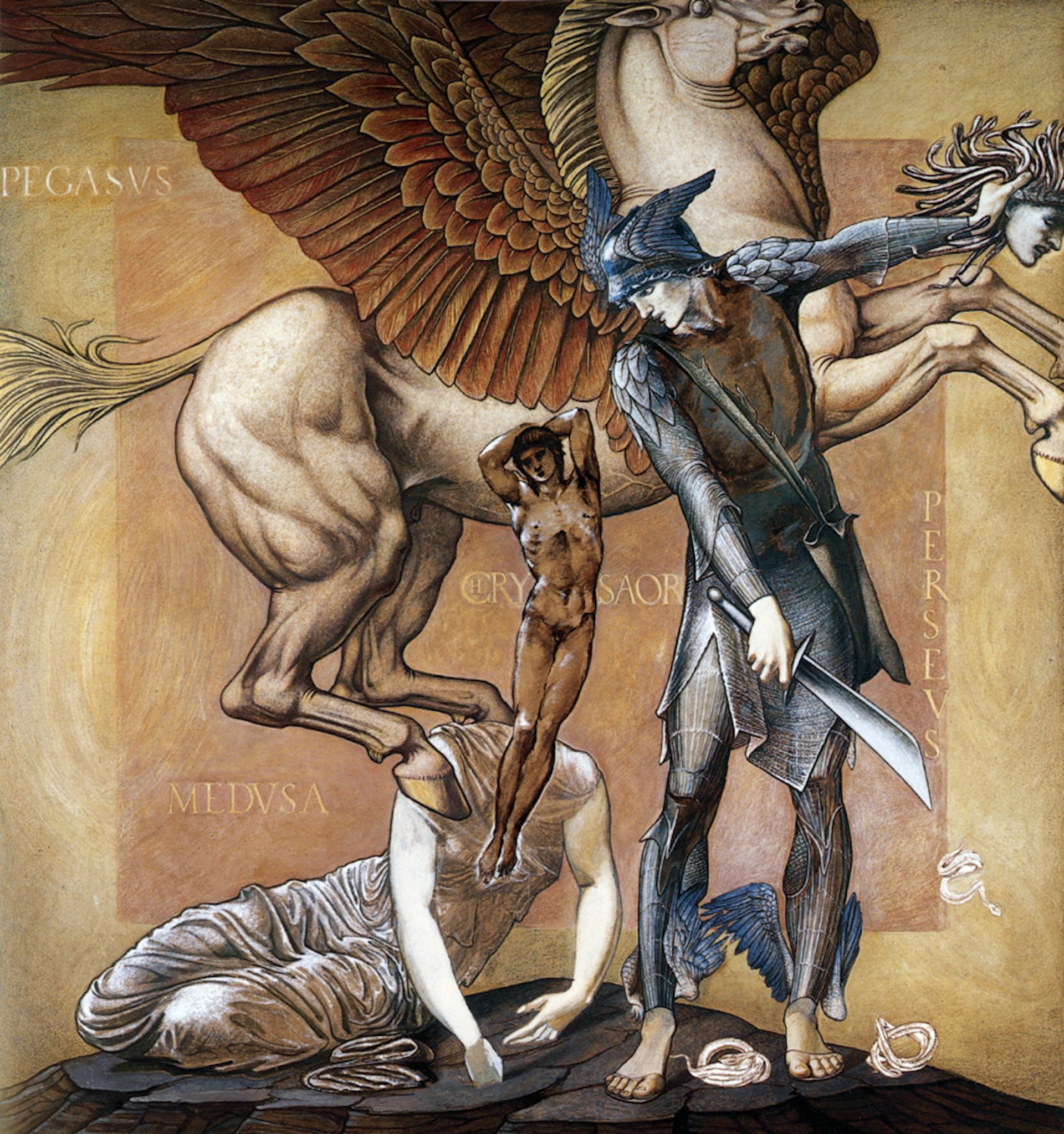 The Death of Medusa I by Edward Burne-Jones