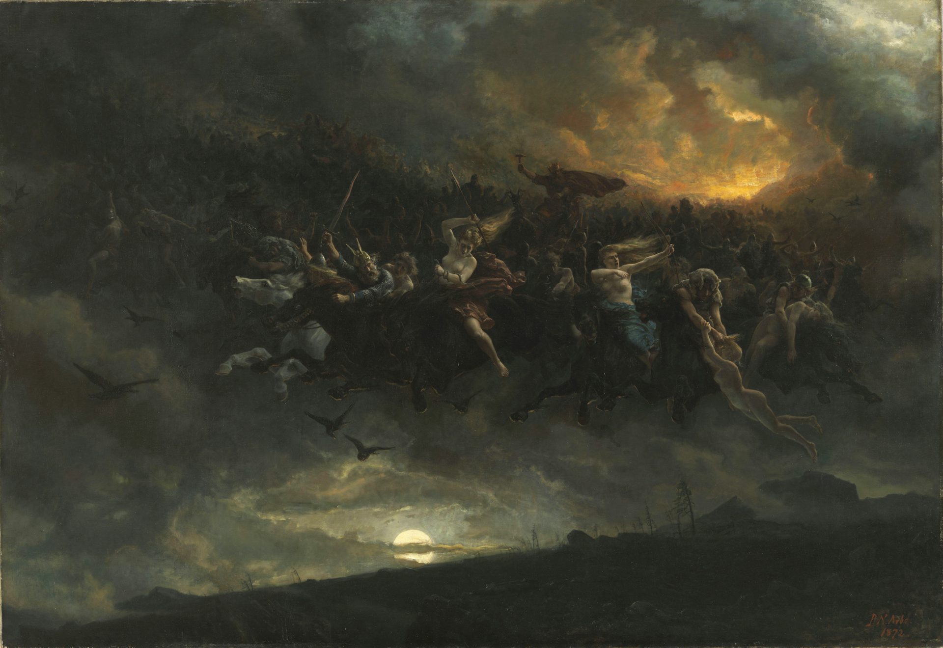 The Wild Hunt of Odin by Peter Nicolai Arbo (1872)