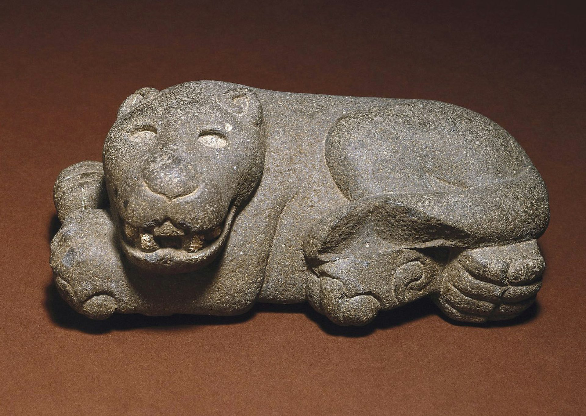 Yatan Jaguar Volkanik Taş Brooklyn Müzesi