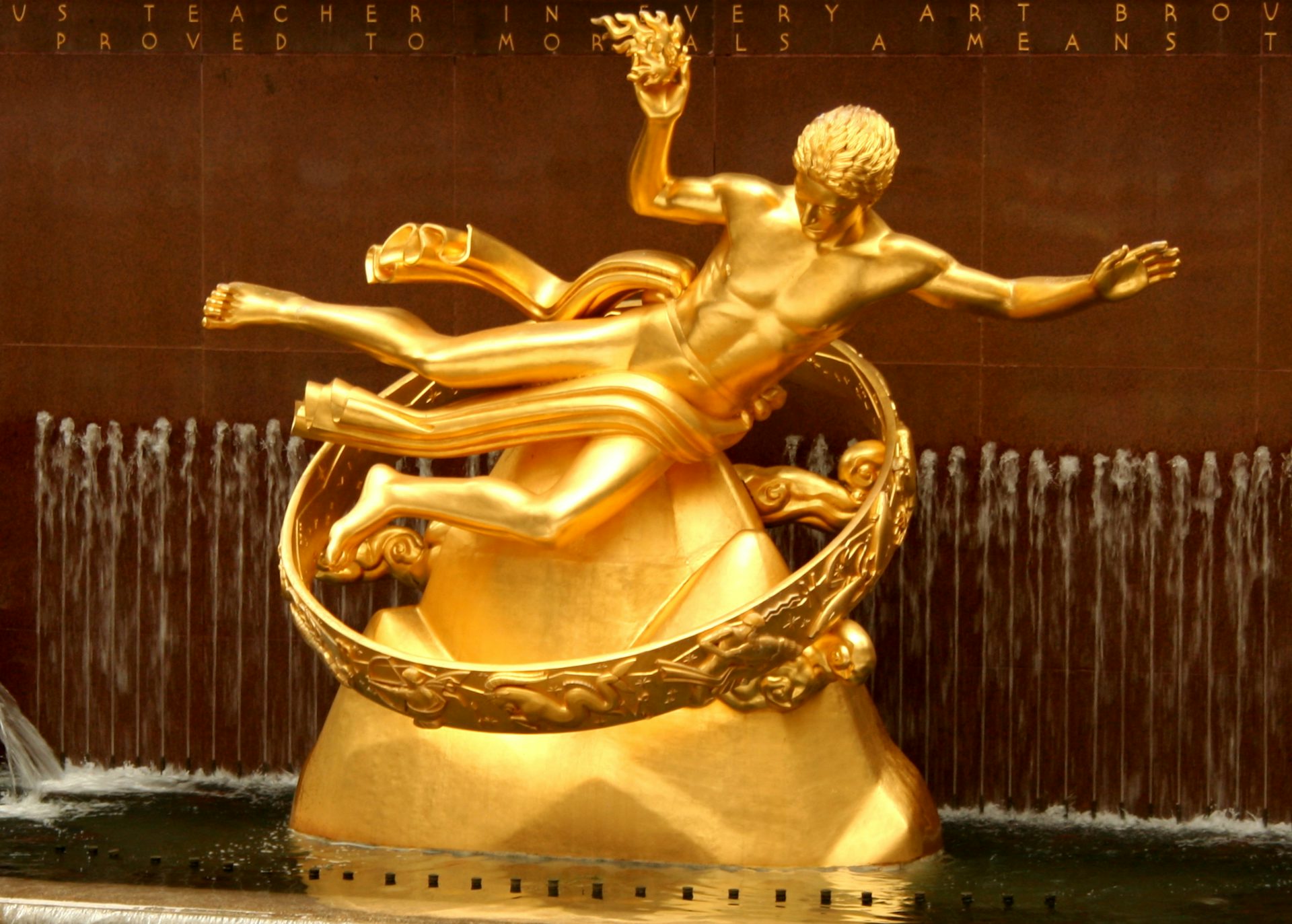 Prometheus statue at Rockefeller Center, NYC