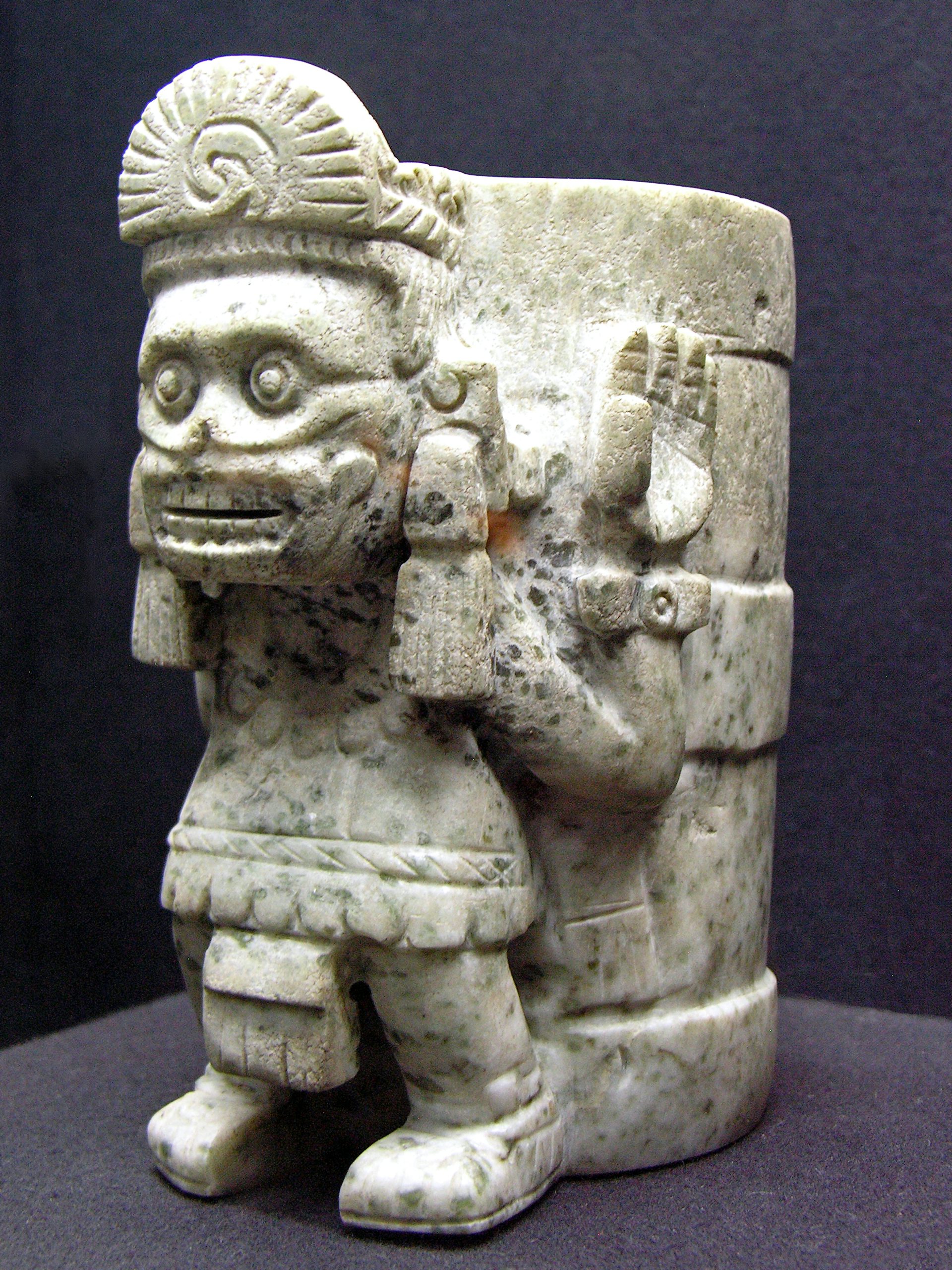 Vase Depicting Mictlantecuhtli National Anthropology Museum in Mexico City