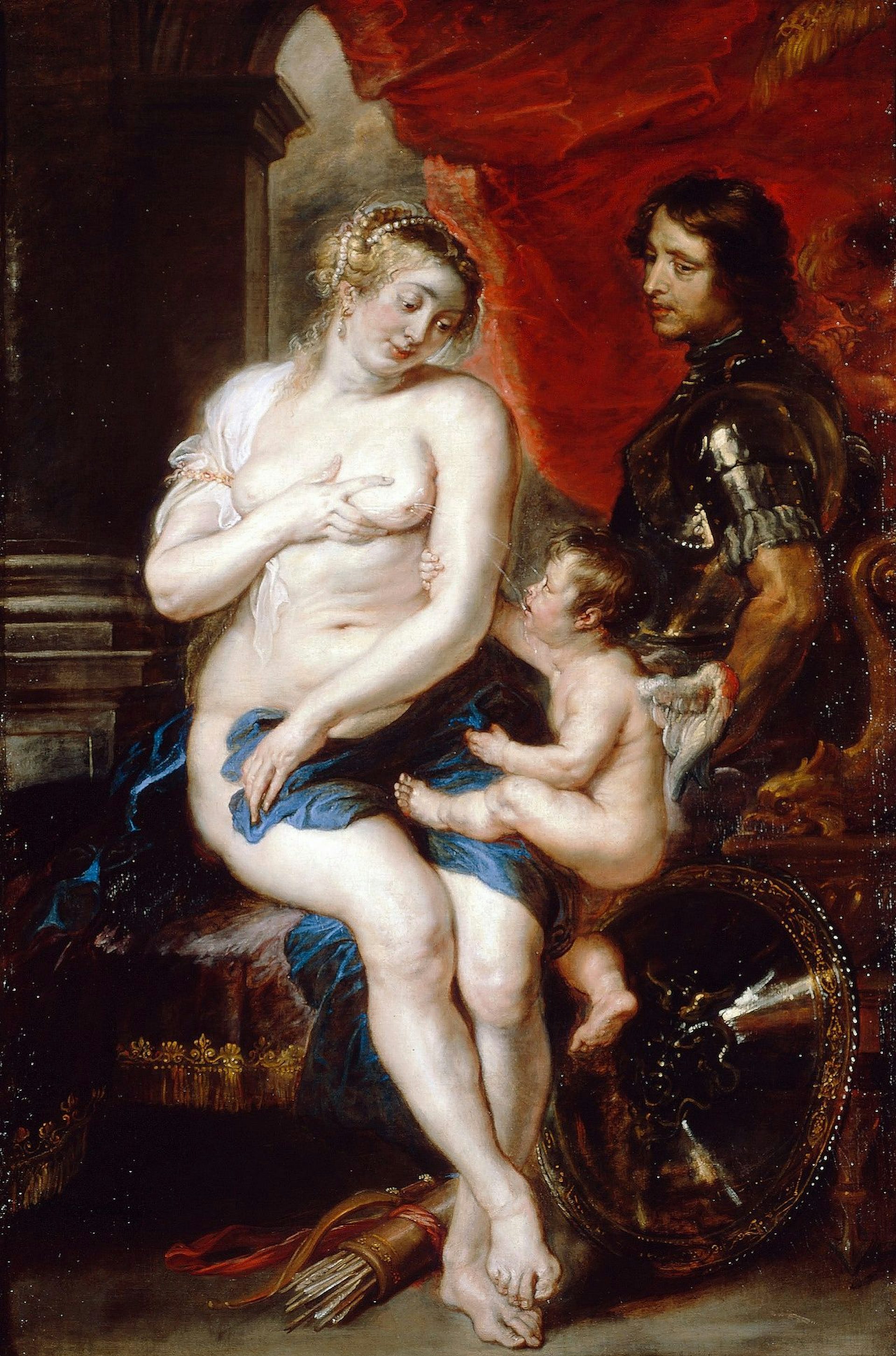 Venus Mars and Cupid Peter Paul Rubens Circa 1630 Dulwich Gallery