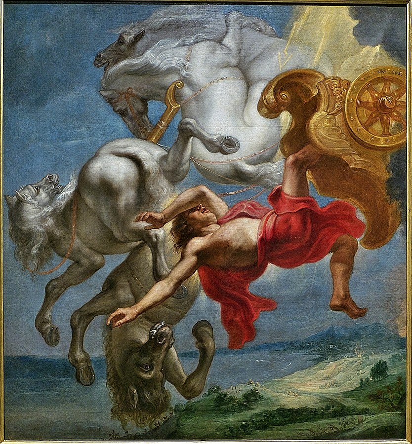 The Fall of Phaethon by Jan Carel van Eyck (1636–1638). 