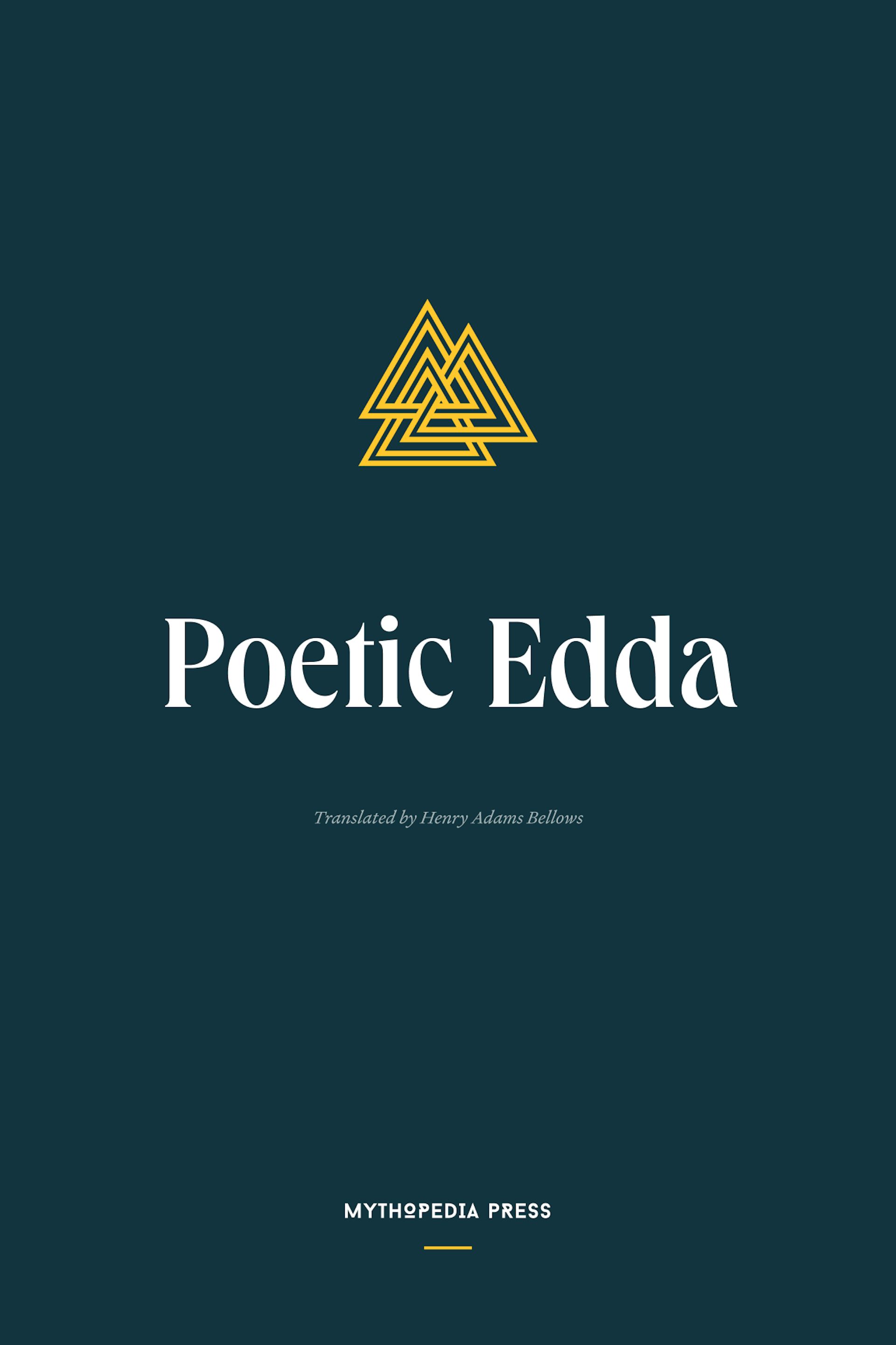 Cover: Poetic Edda trans. Henry Adams Bellows (1936)