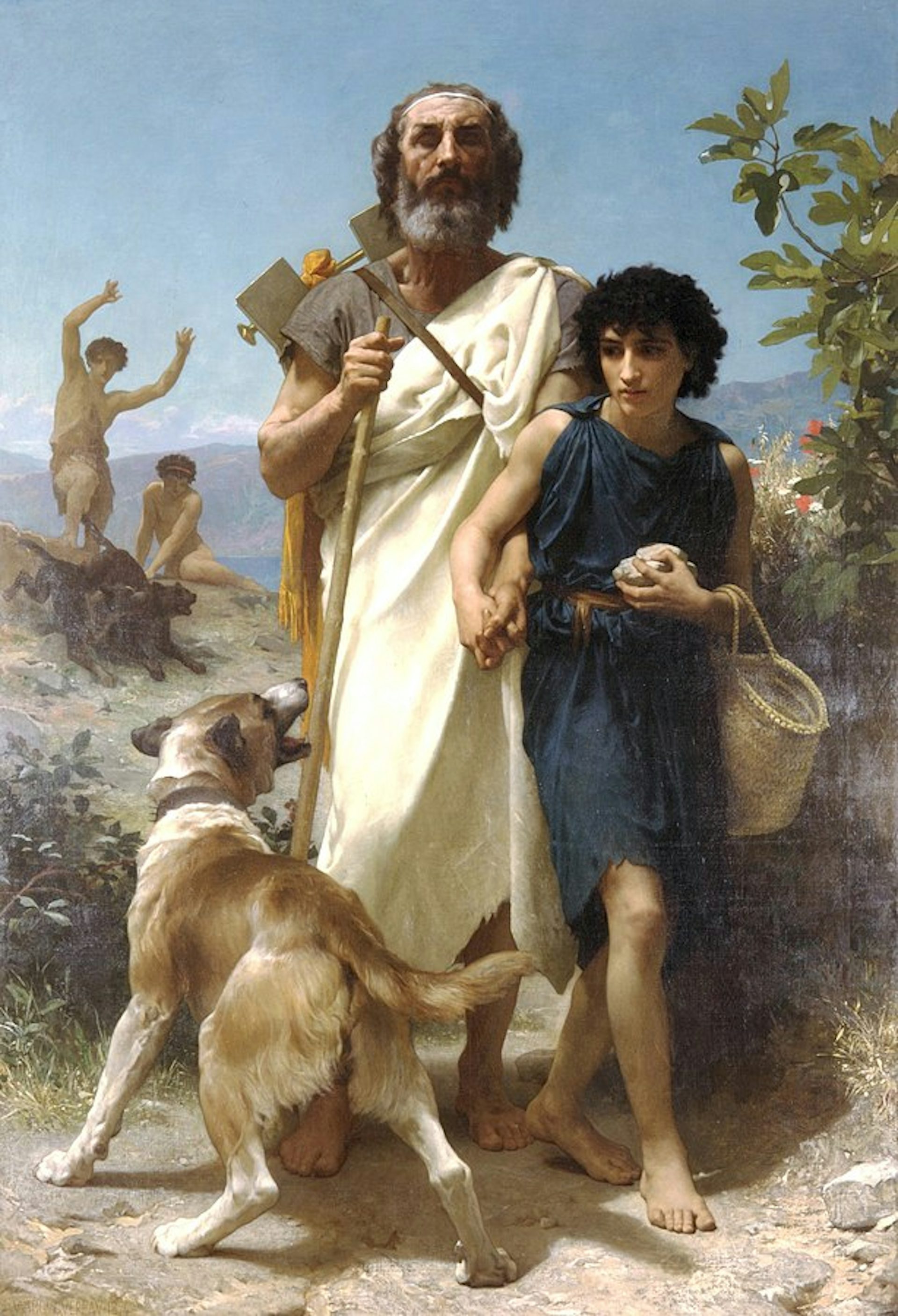 Homer and his Guide by William Adolphe Bougueraeu