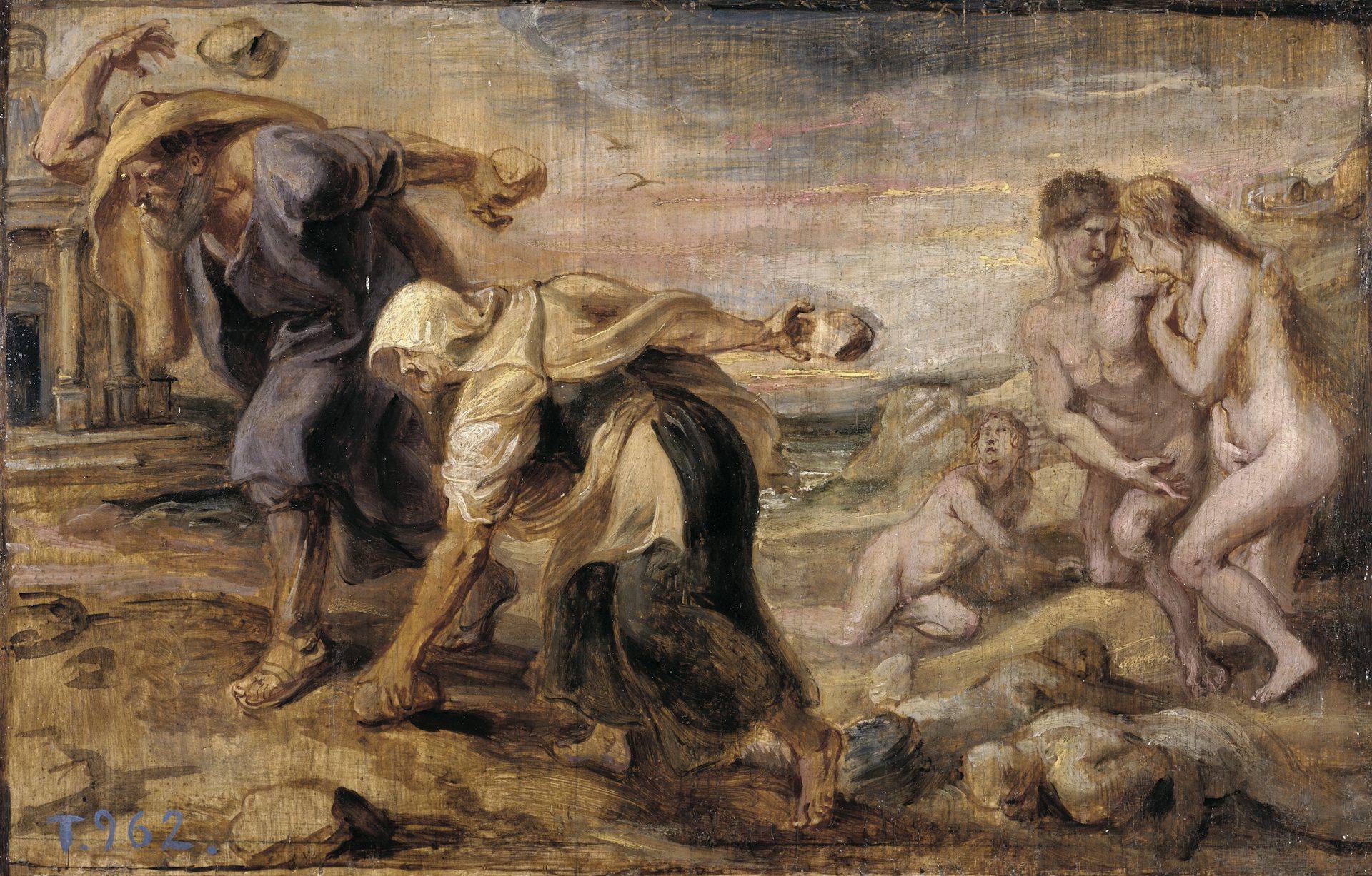 Deucalion and Pyrrha by Peter Paul Rubens
