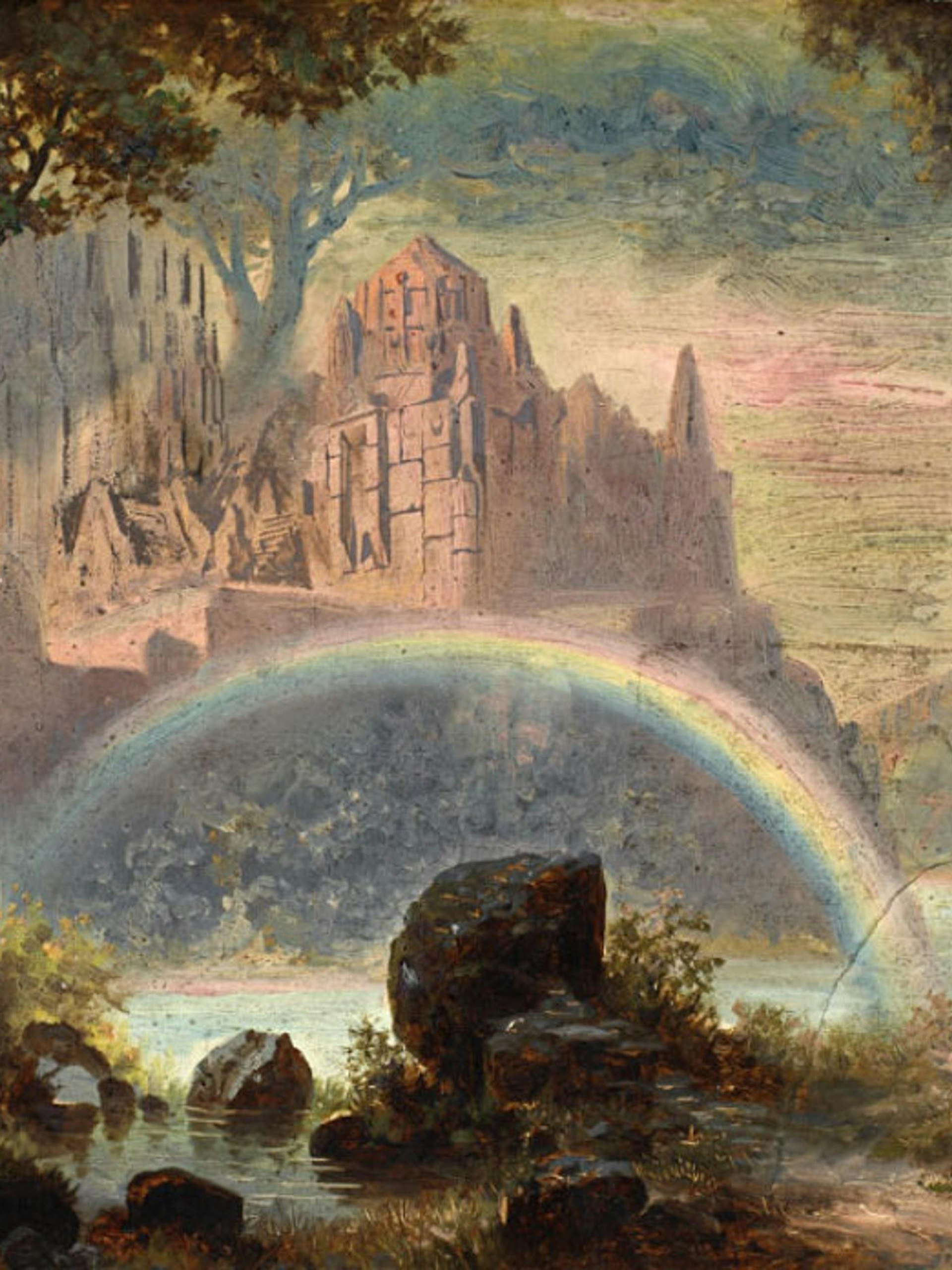 Valhalla by Hermann Burghart (1878)