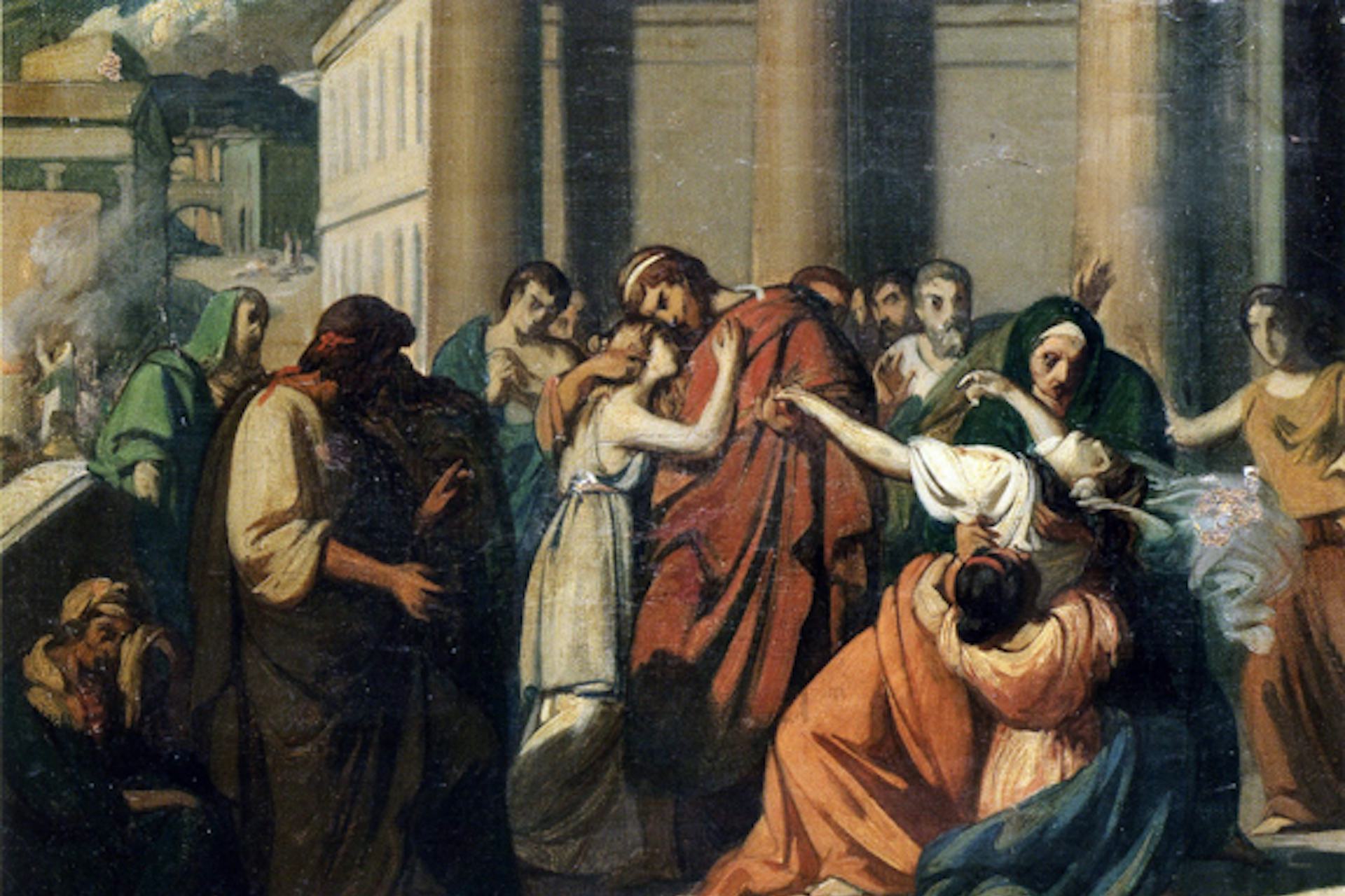 Oedipus Separating from Jocasta by Alexandre Cabanel